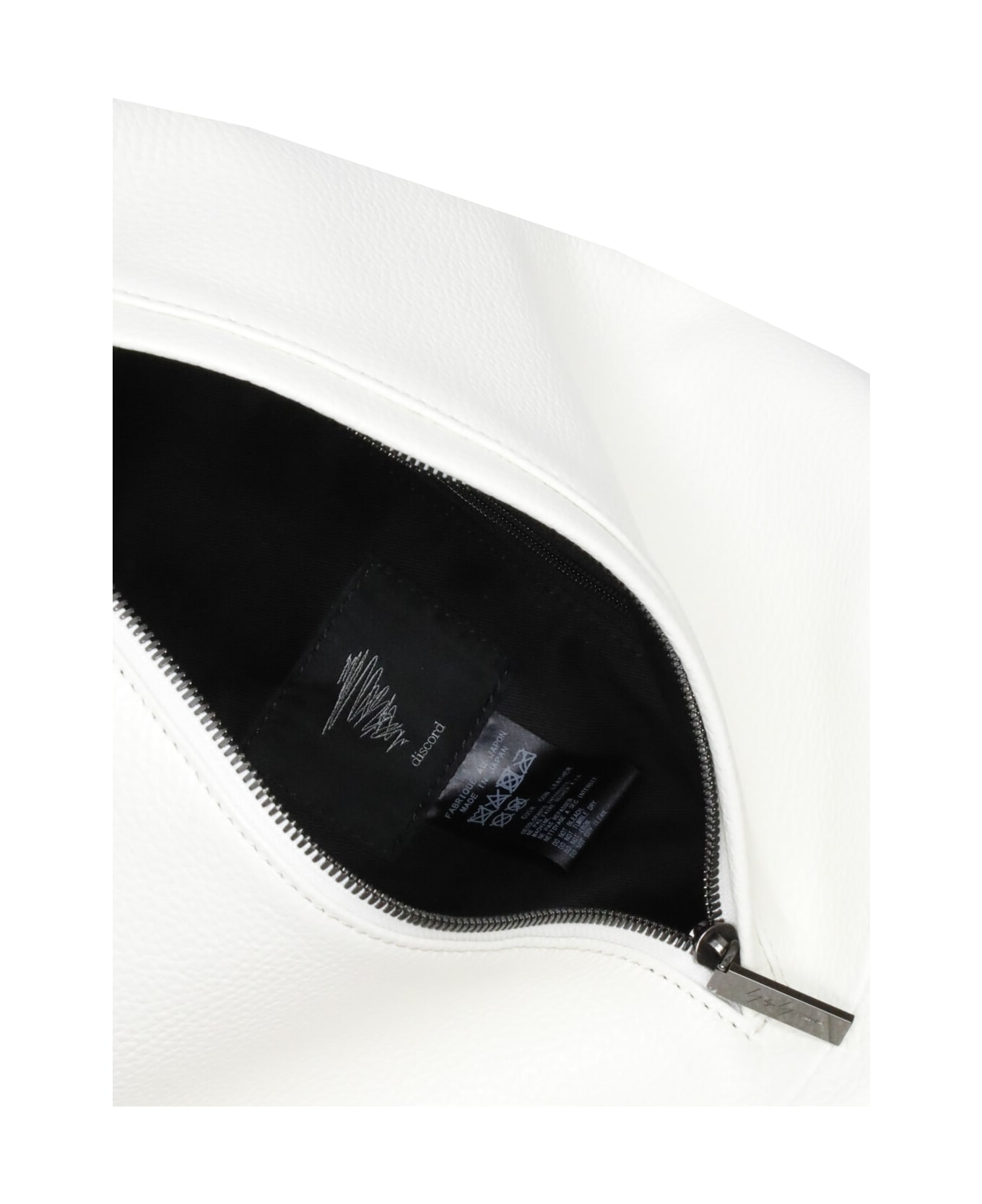 Discord Yohji Yamamoto Leather Shoulder Bag - White ベルトバッグ