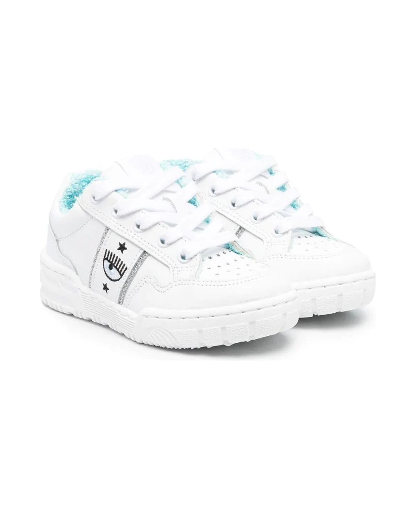 Chiara Ferragni White Leather Sneakers - Bianco