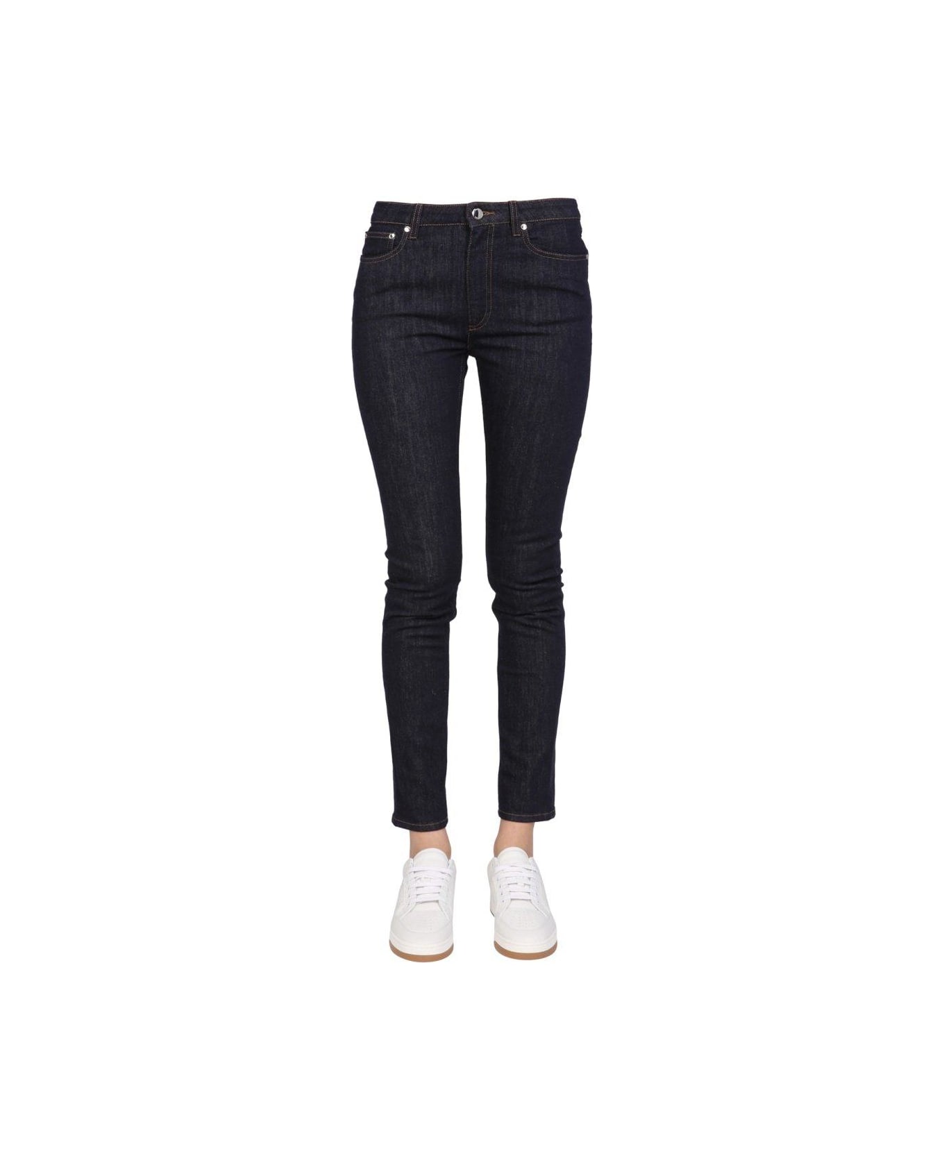 Burberry Mid-rise Slim Fit Jeans - BLUE デニム