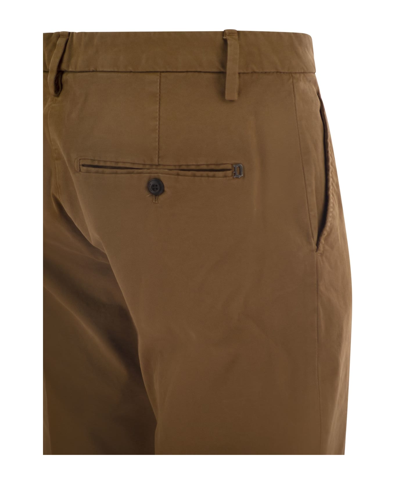 Dondup Spiritissimo - Regular Chino Trousers In Light Gabardine - Cannamon