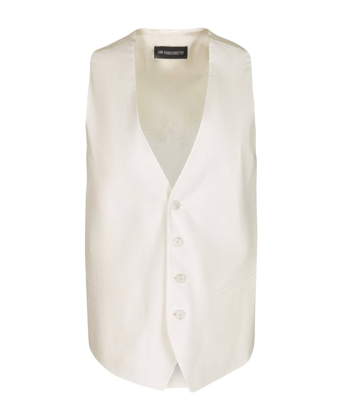 Ann Demeulemeester Button-up Gilet - Bianco
