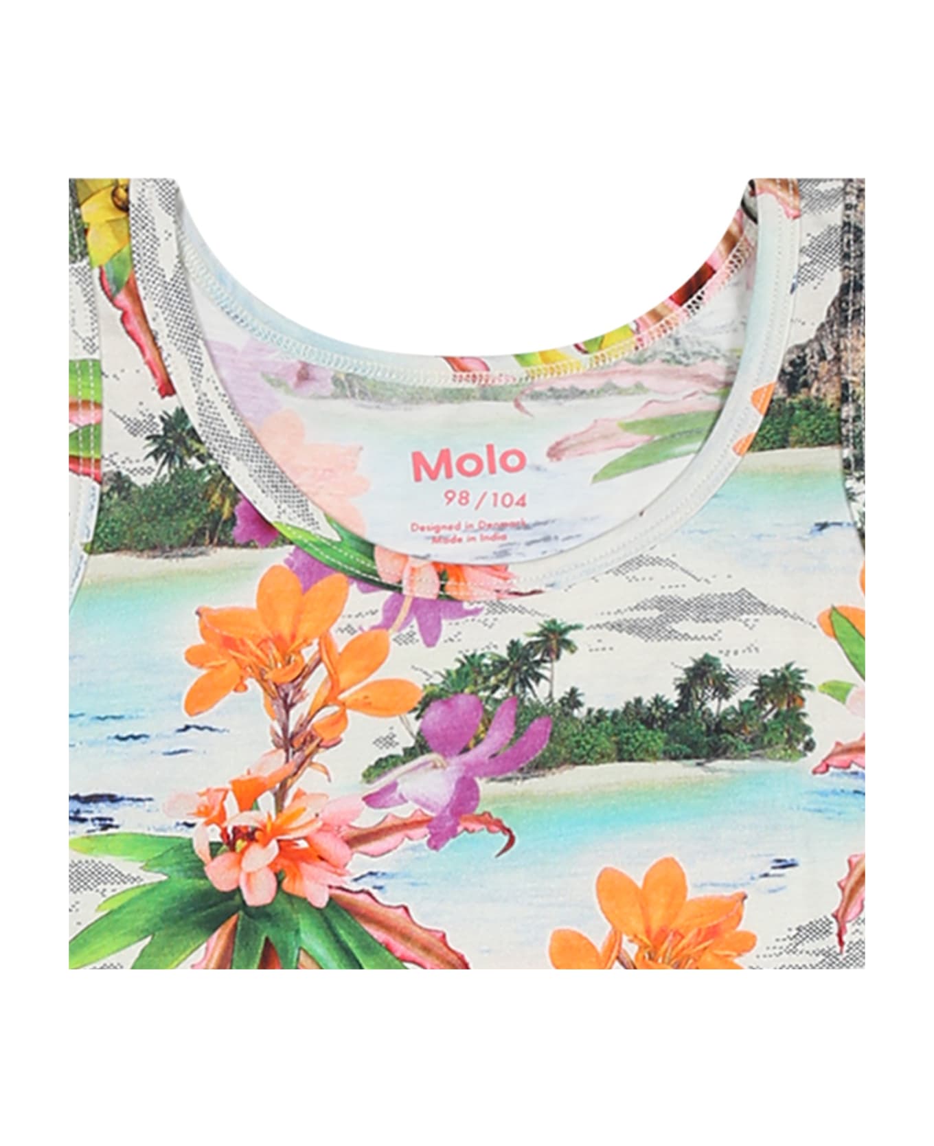 Molo Multicolor Set For Girl With Print - Multicolor コート＆ジャケット