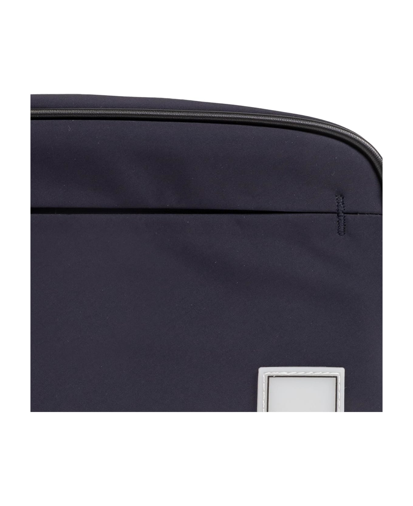 Emporio Armani Wash Bag With Logo - Blu トラベルバッグ