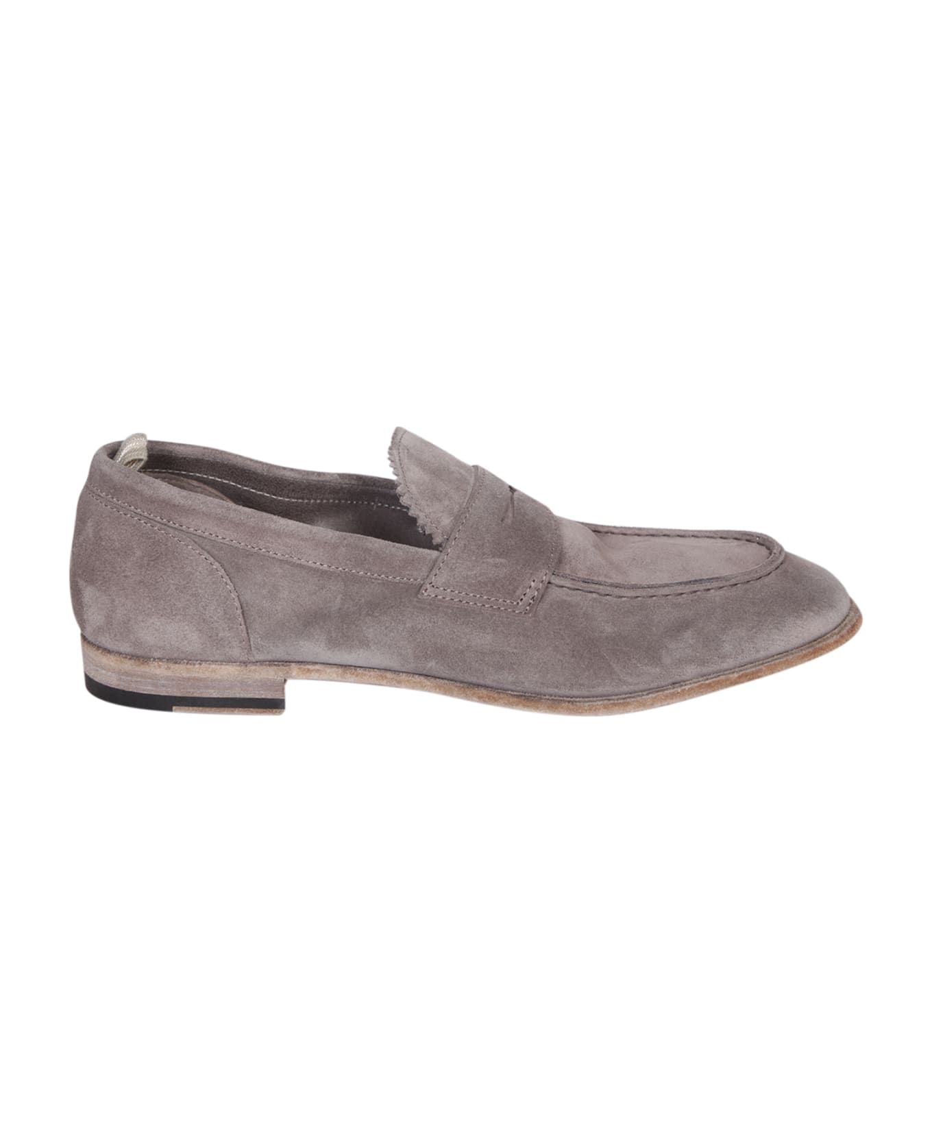 Officine Creative Solitude 001 Suede Taupe Loafer - Grey ローファー＆デッキシューズ