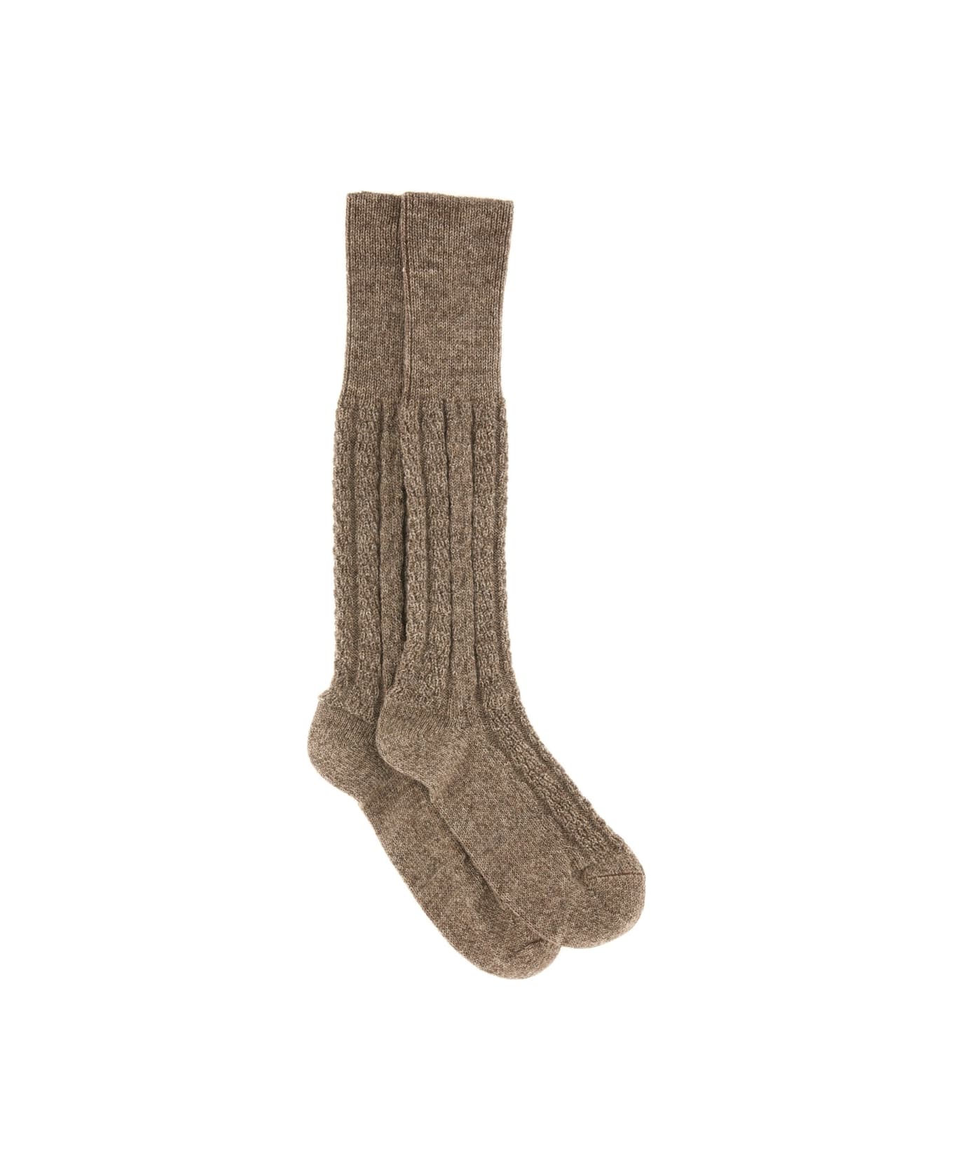 Maison Margiela Long Socks - BROWN
