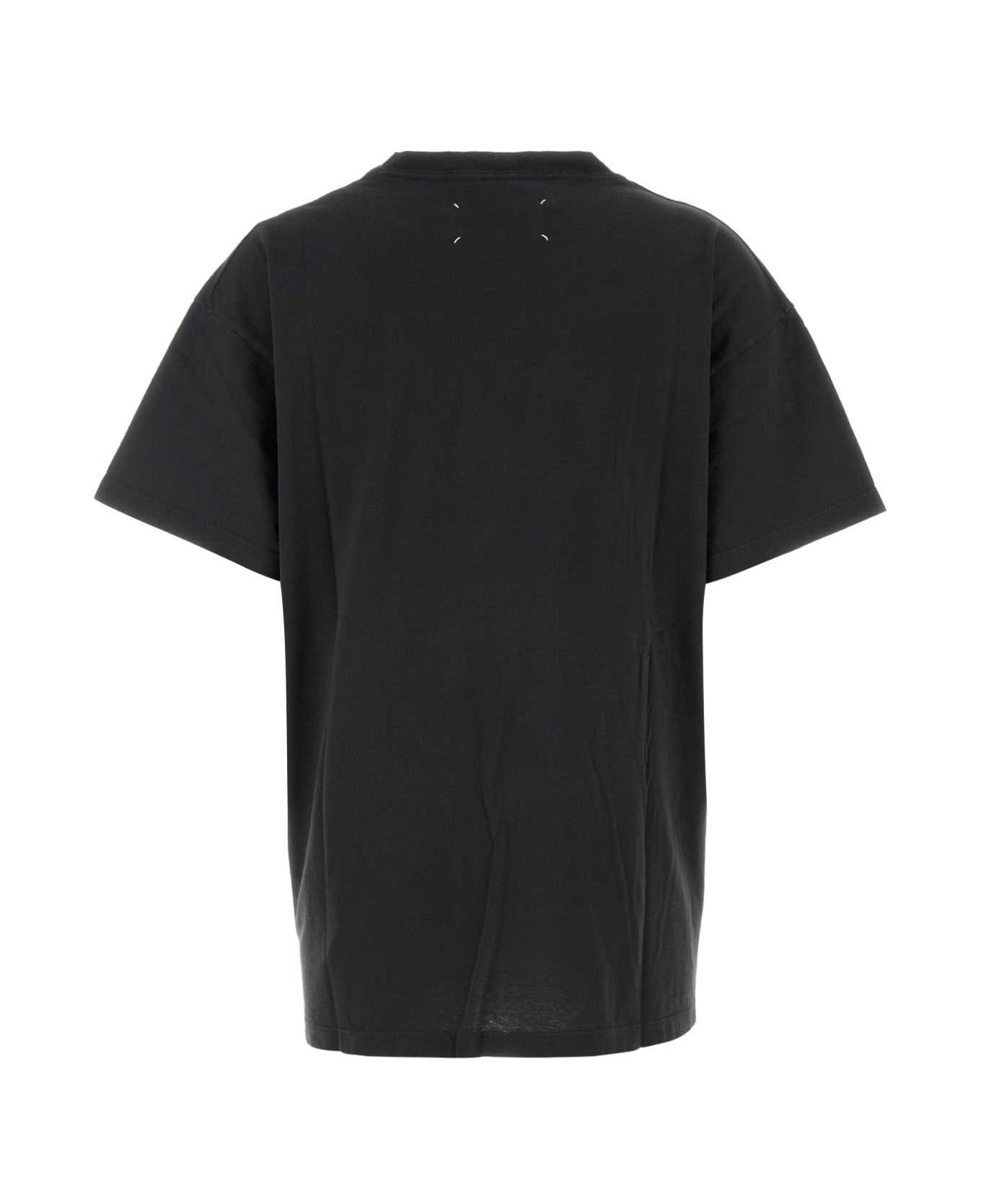 Maison Margiela Salte Cotton Oversize T-shirt - CARBON