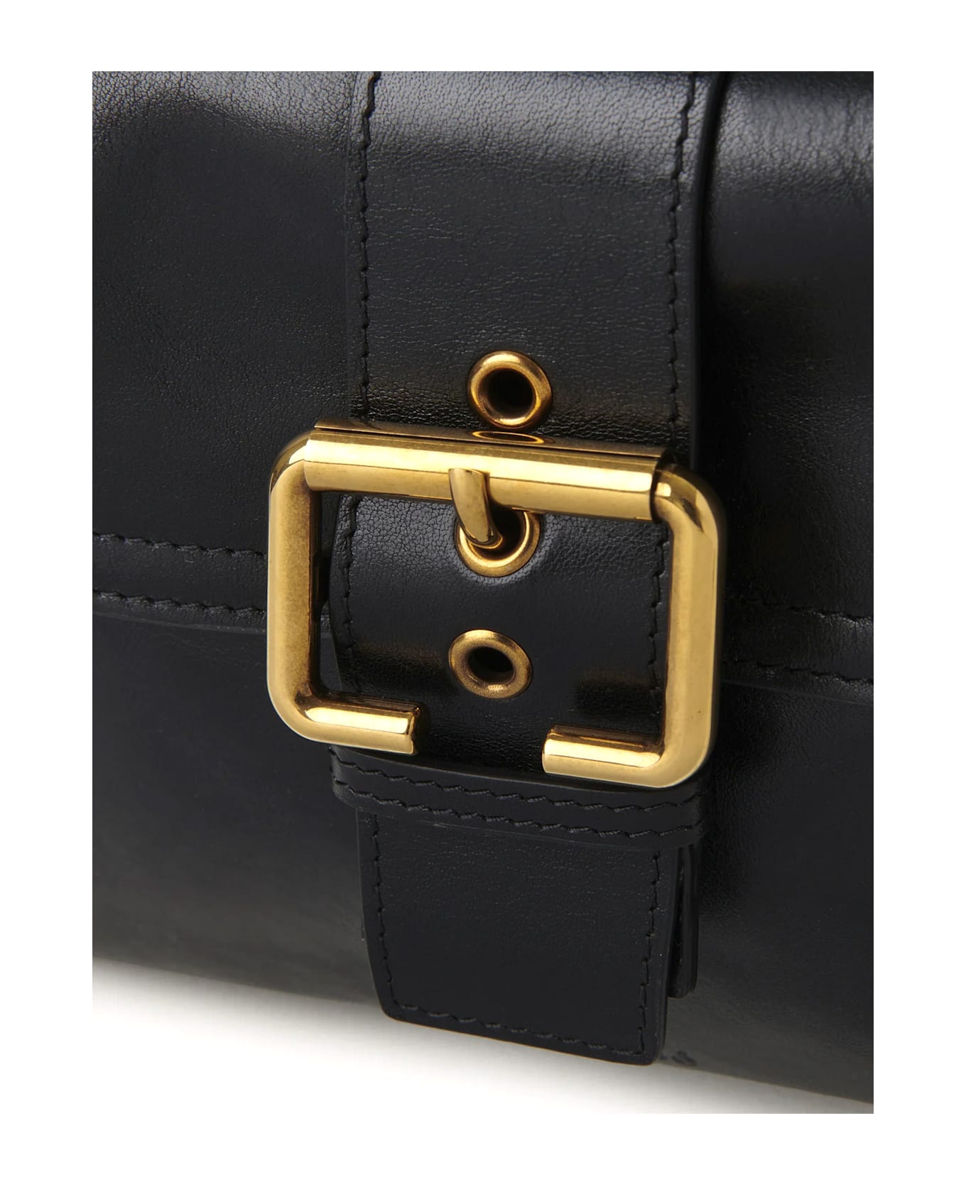 Chloé Medium Double Carry Leather Shoulder Bag - Black