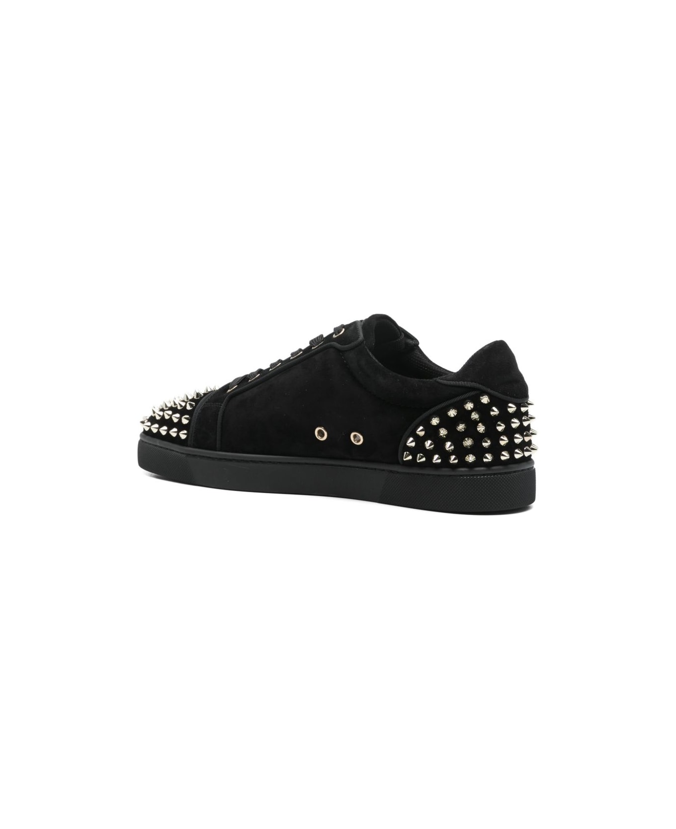 Christian Louboutin Seavaste 2 Suede Leather Sneakers - Black