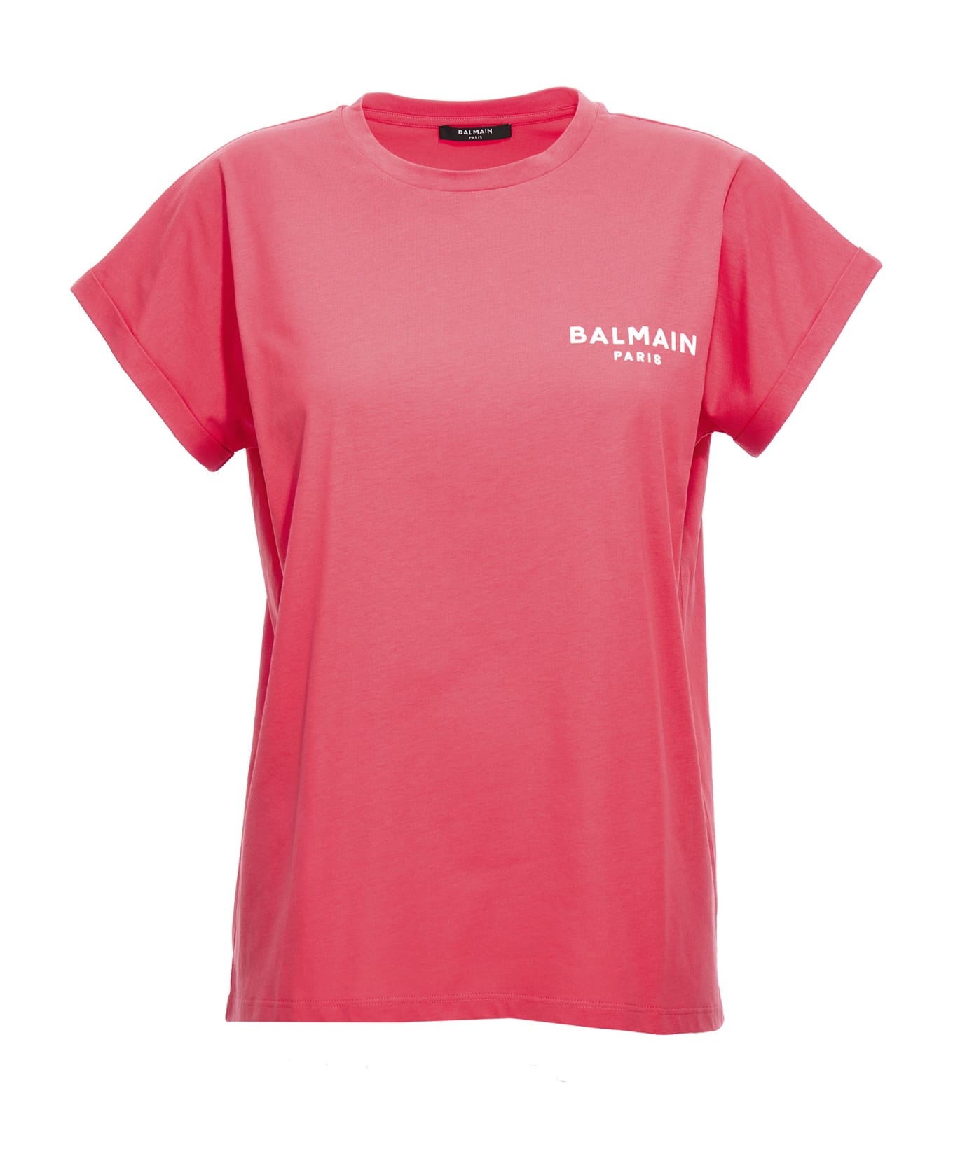 Balmain Logo T-shirt - Fuchsia