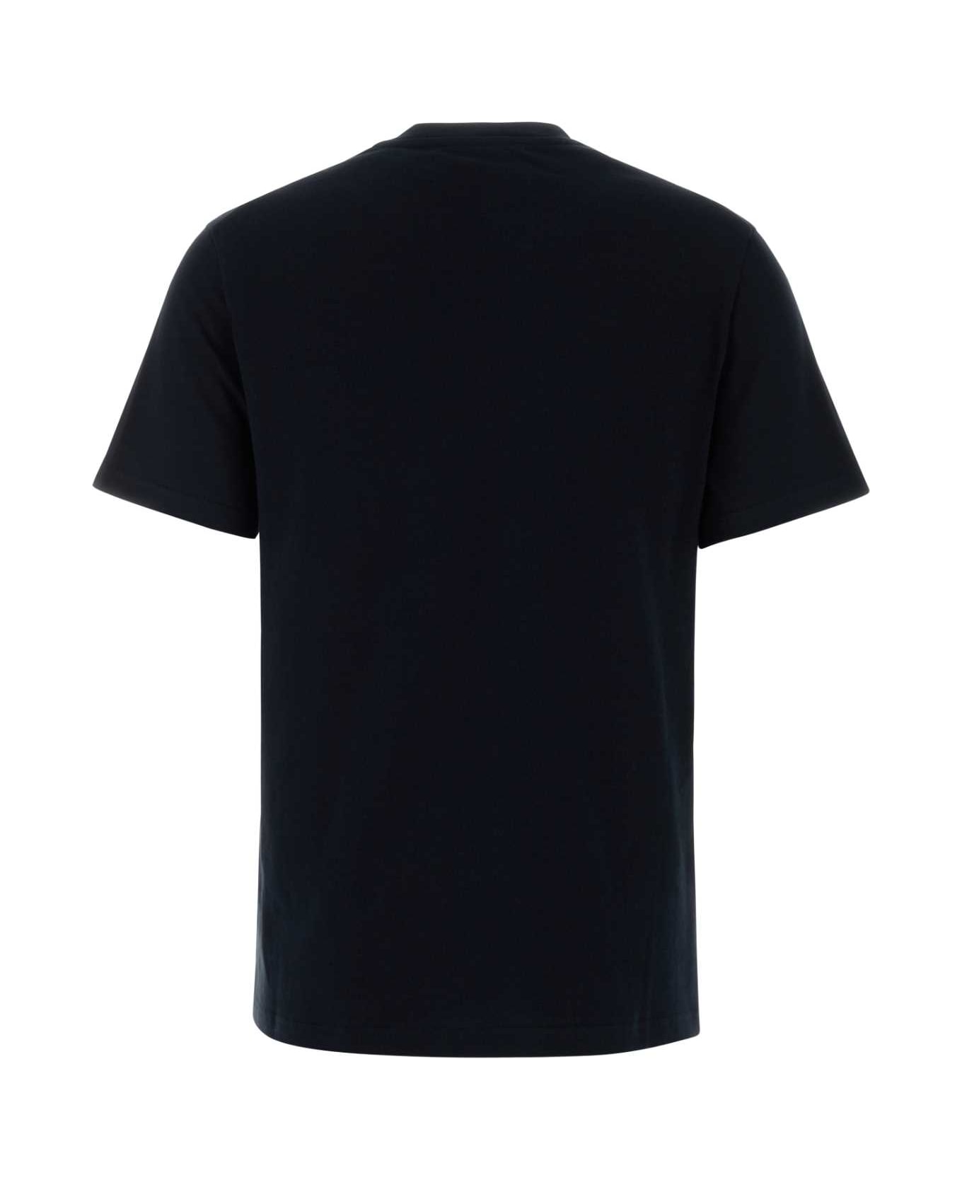 Jil Sander Black Cotton T-shirt - NAVY