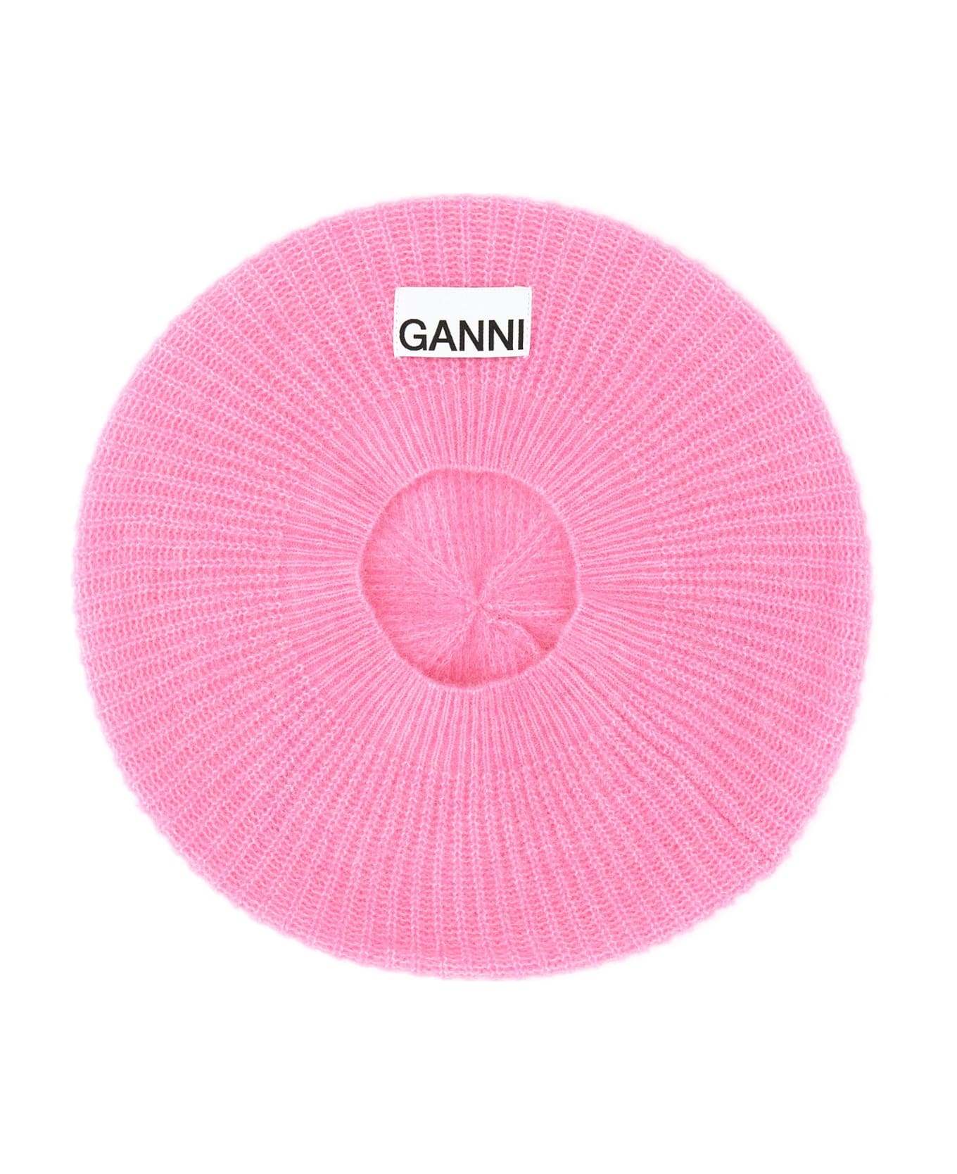 Ganni Cap With Logo - FUCHSIA