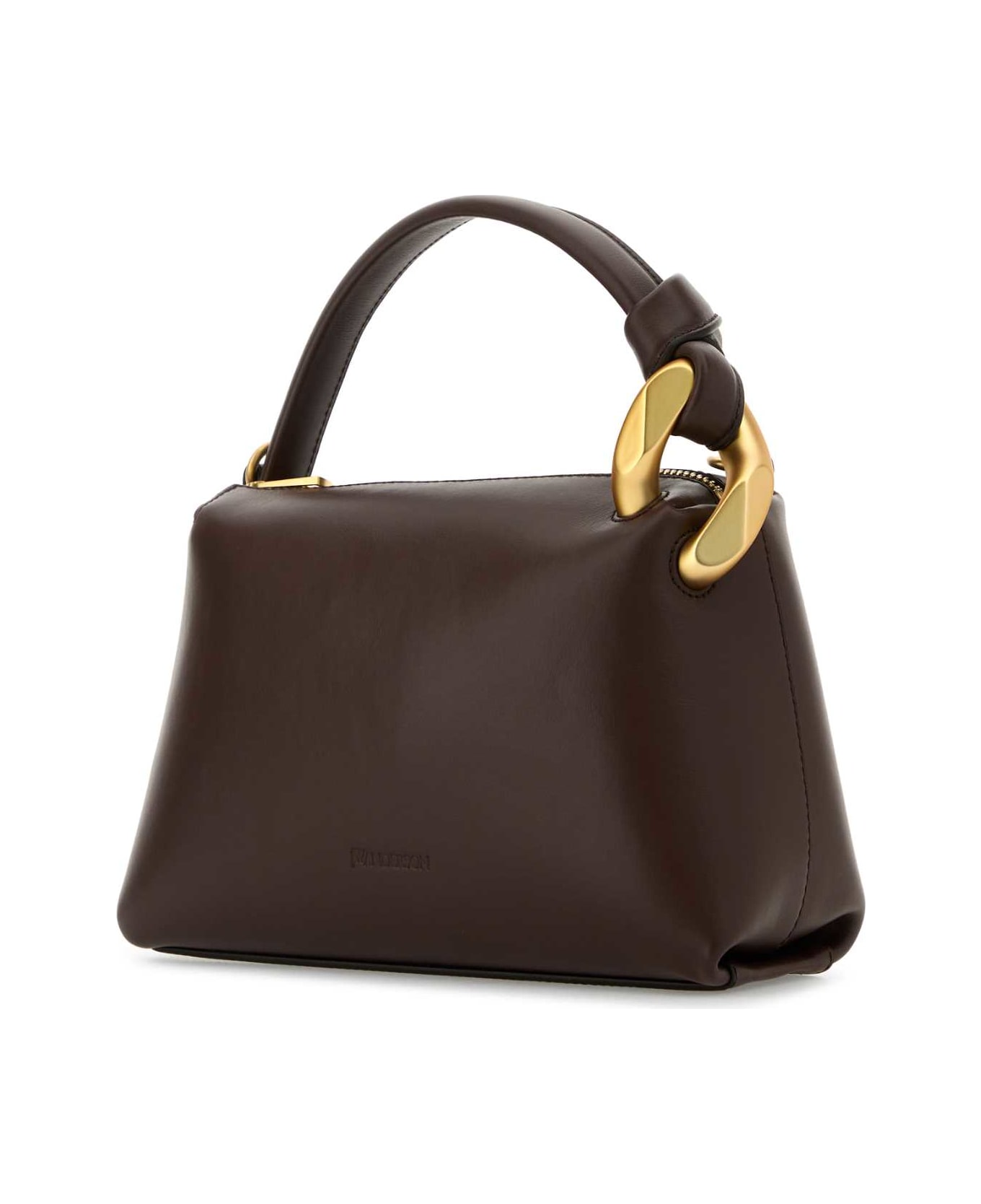 J.W. Anderson Brown Leather Small Jwa Corner Handbag - DEEPWALNUT