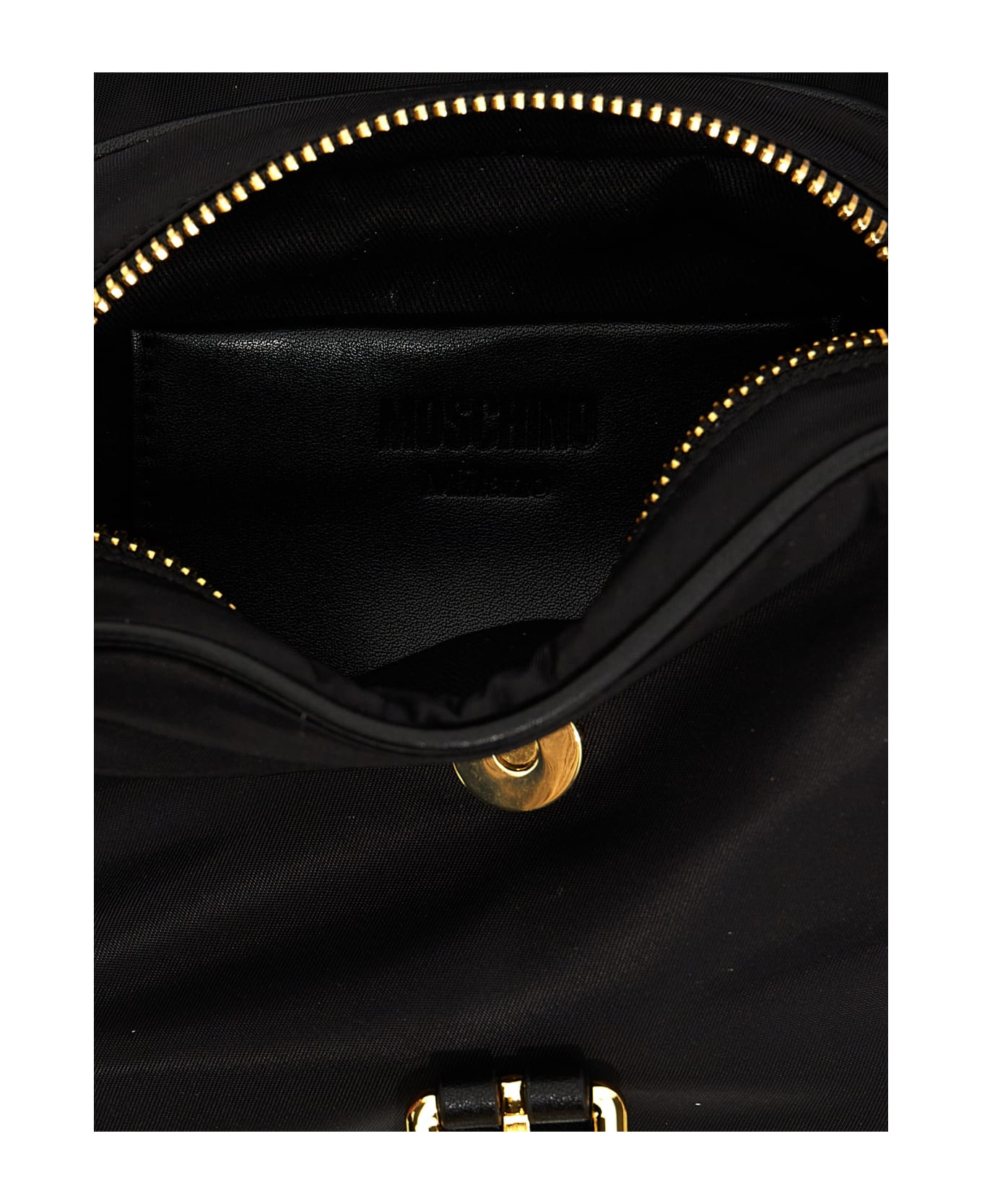 Moschino Logo Shoulder Strap - Black  