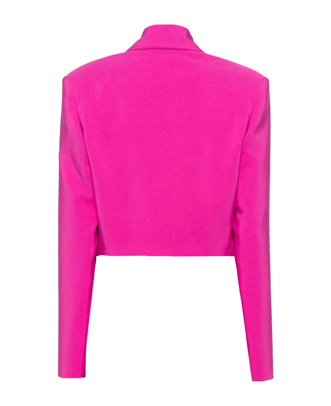 Genny Cropped Jacket With Lapels - Pink