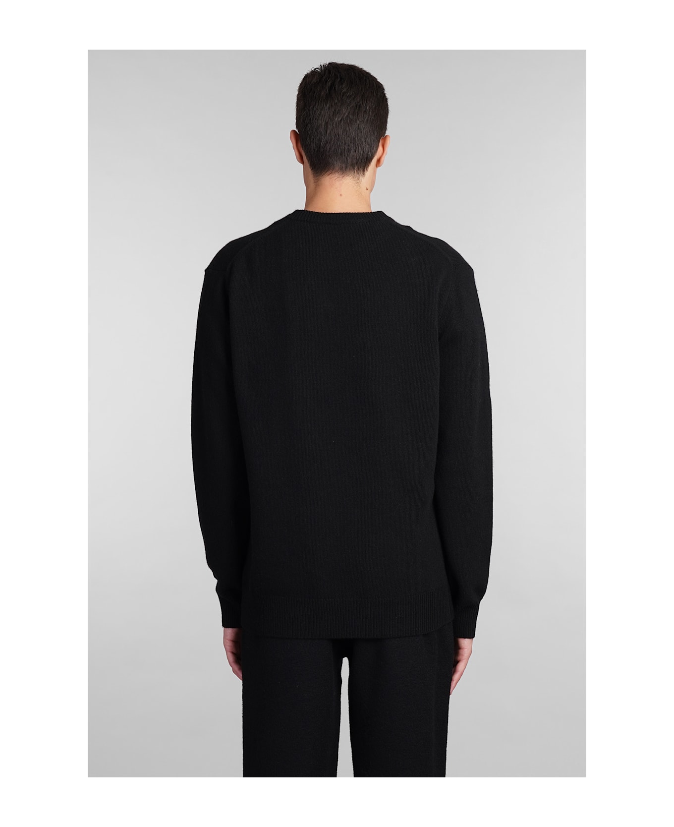 MC2 Saint Barth Heron Knitwear In Black Wool - black