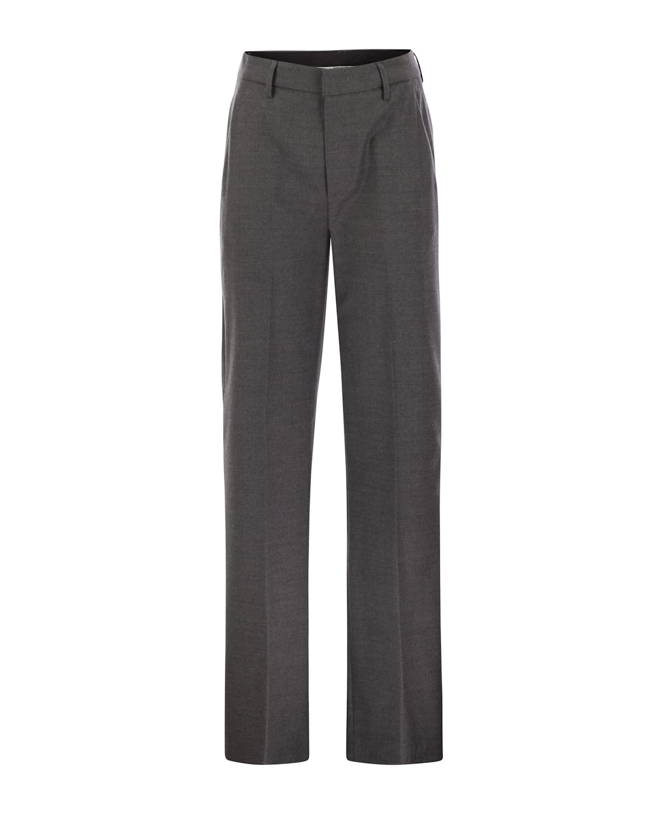 Dondup Janice - Wide Wool Pants - Grey