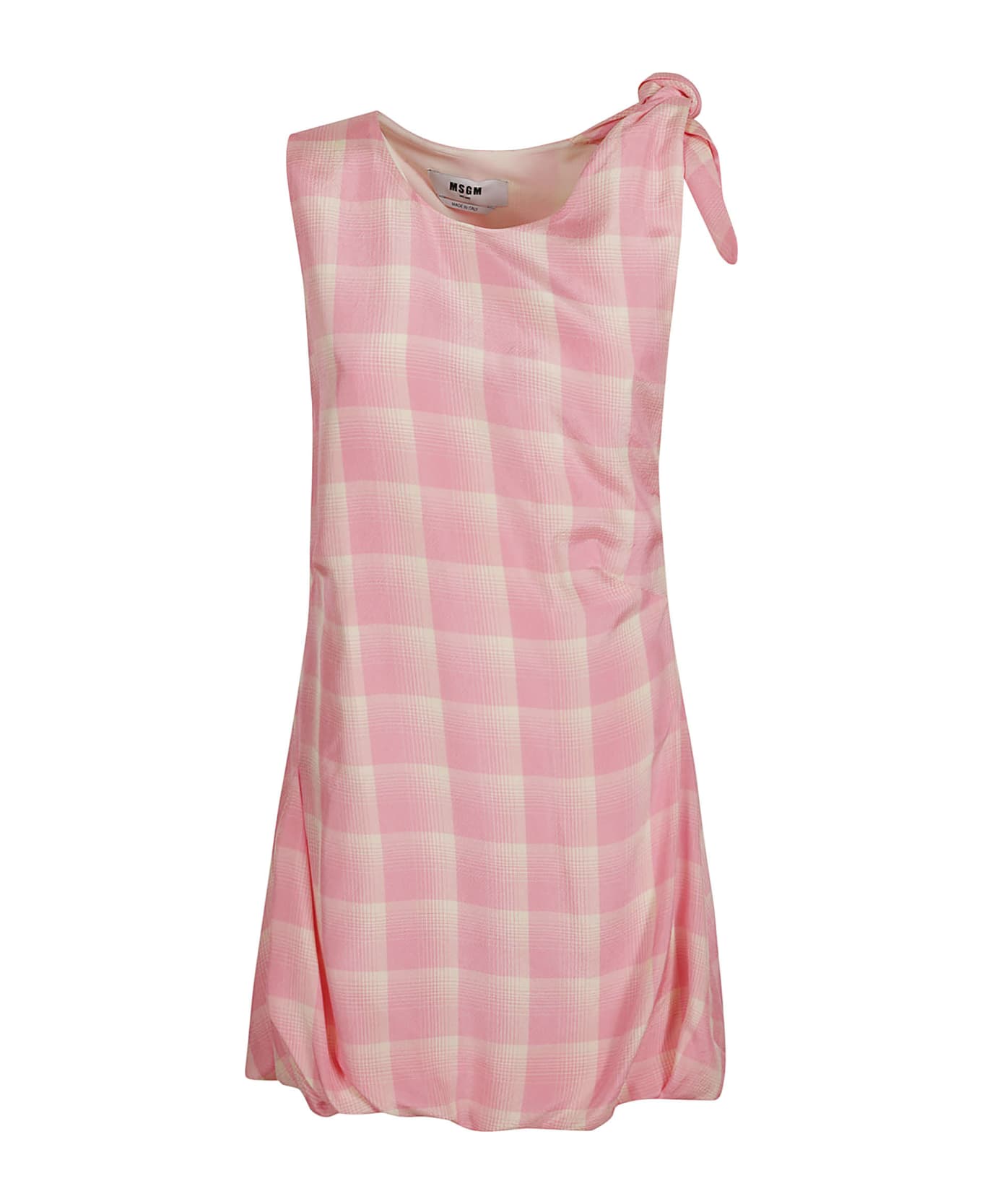 MSGM Checked Print Dress - Pink ワンピース＆ドレス