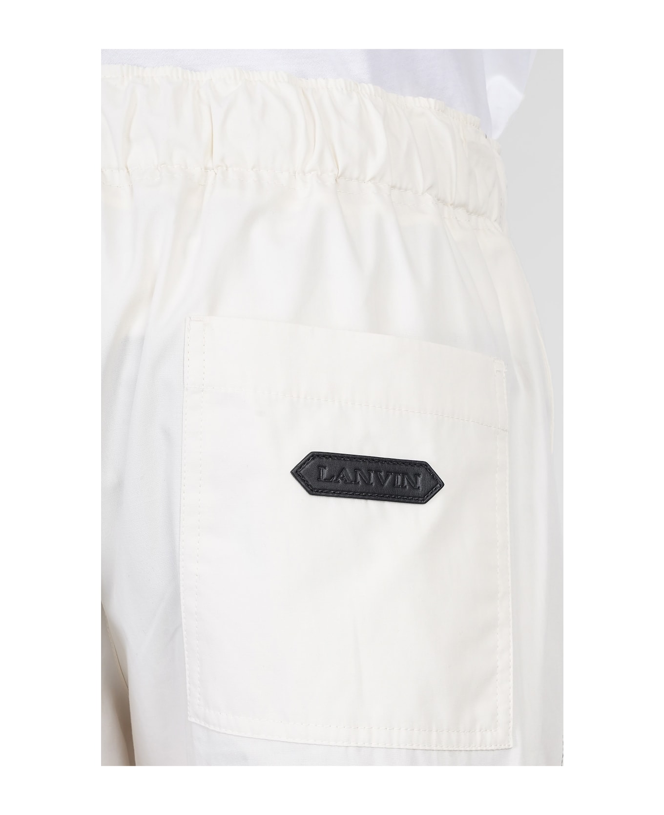 Pants In White Cotton