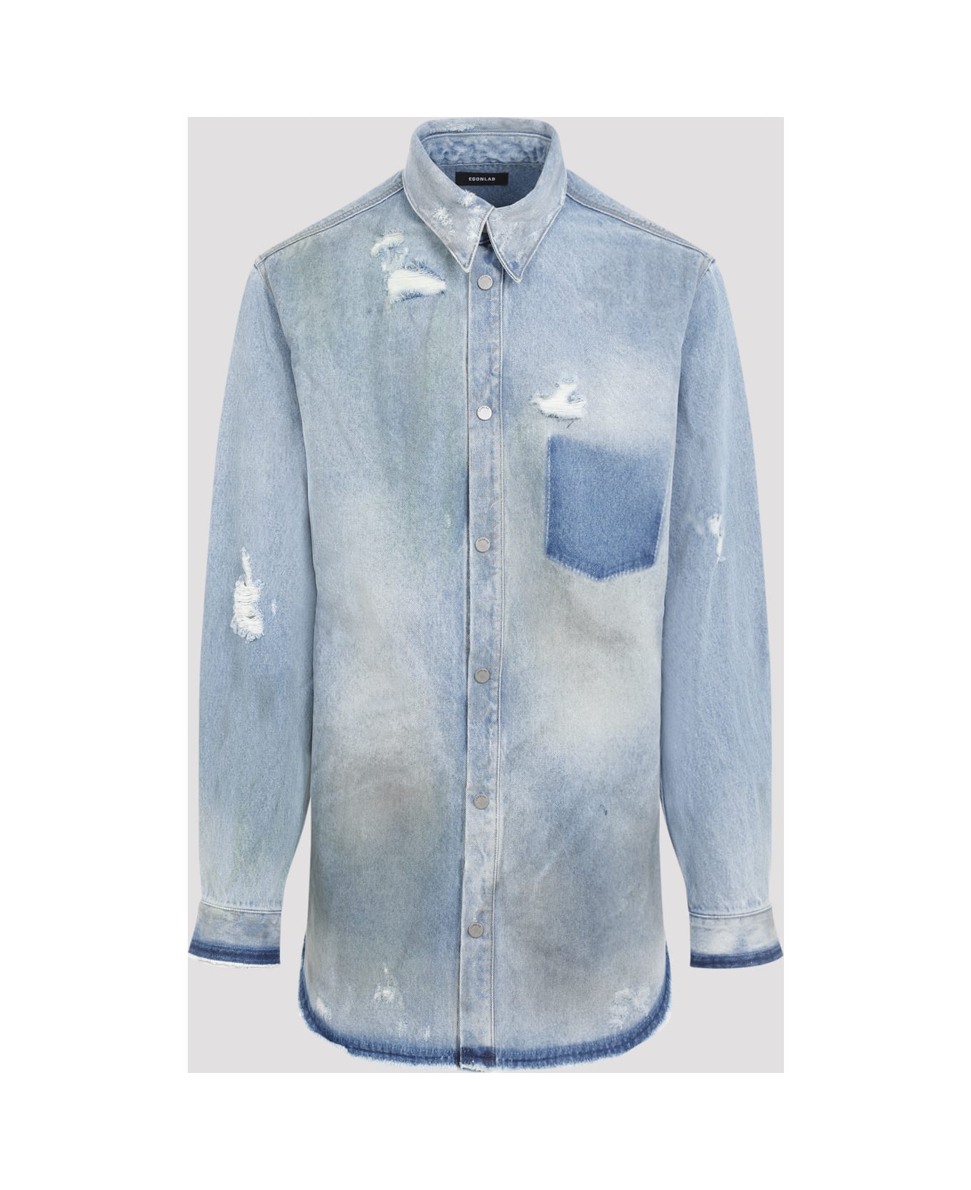 Egonlab Denim Overshirt - Denim Blue