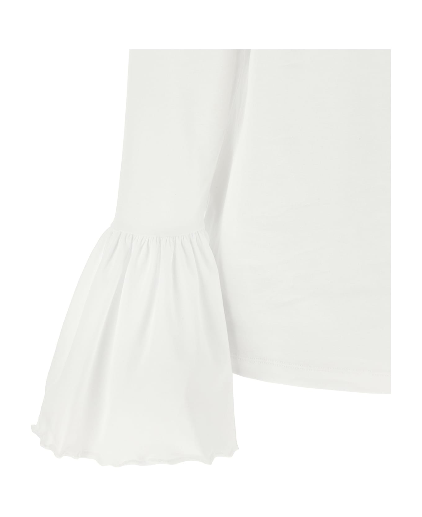 Sleeper 
ruffled
 T-shirt - White