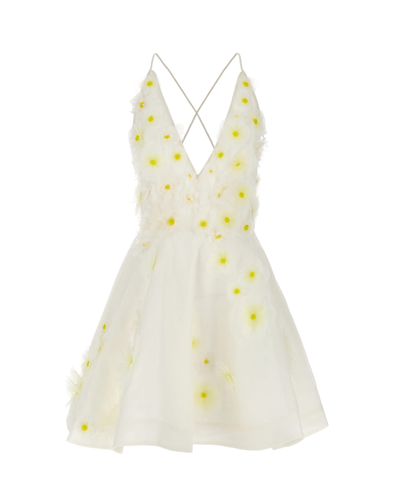 Zimmermann 'matchmaker Daisy' Mini Dress - White