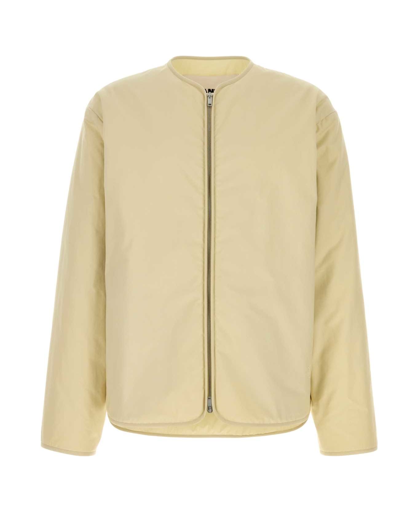 Jil Sander Cream Cotton Padded Jacket - SAGE
