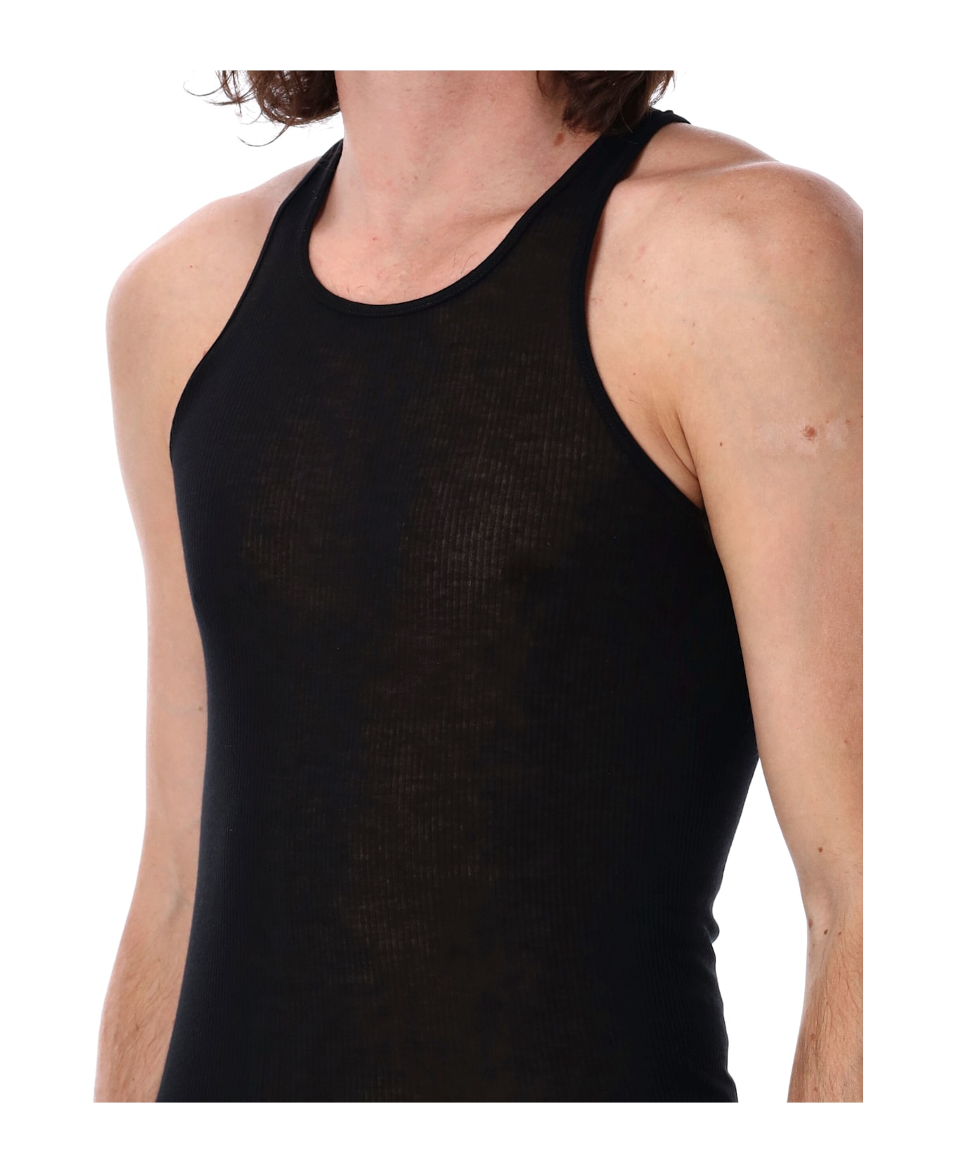 Rick Owens Basic Rib Tank - BLACK