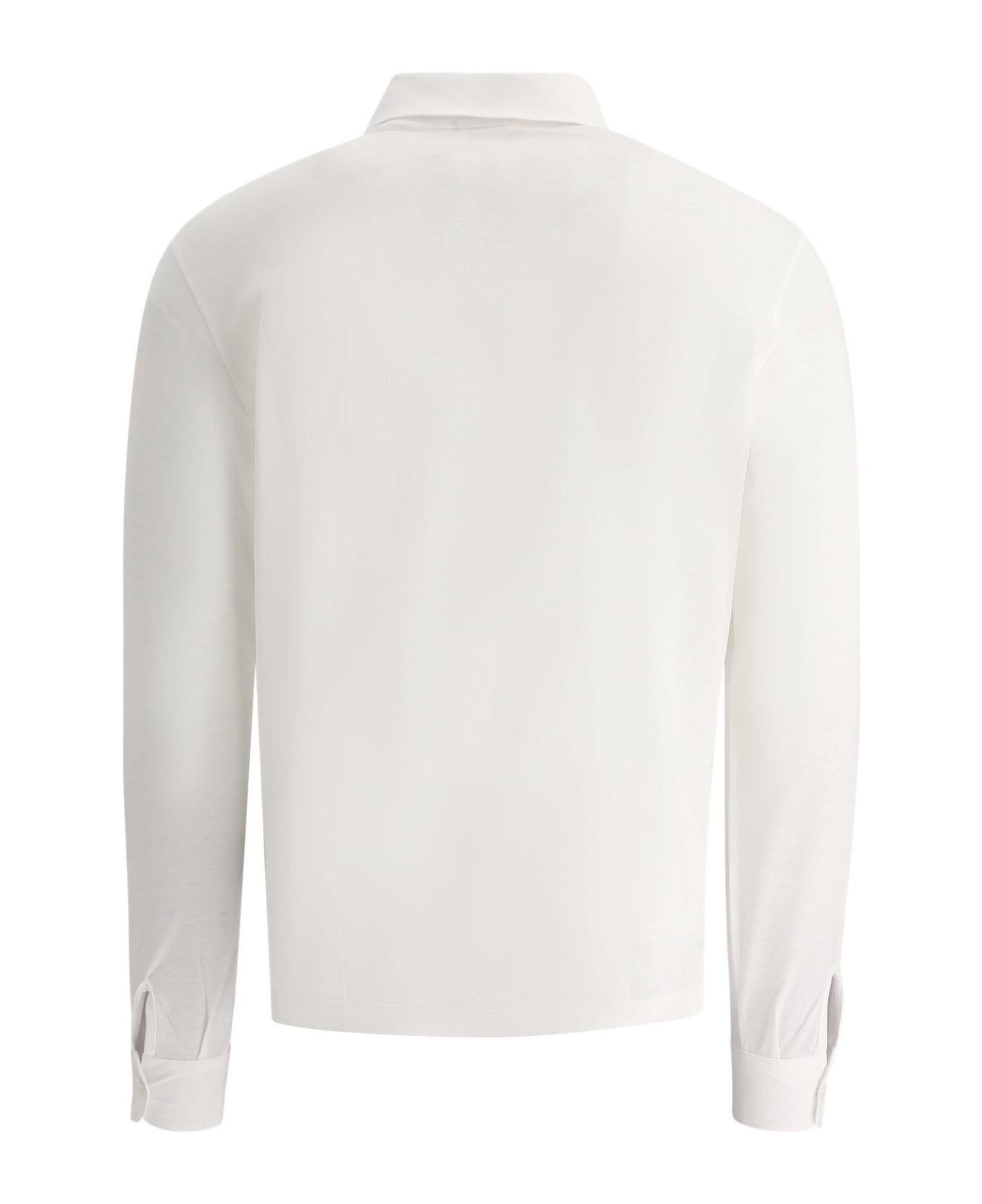 Herno Jersey Crepe Shirt - White