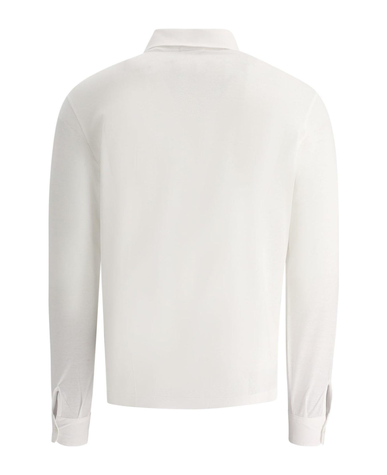 Herno Jersey Crepe Shirt - White