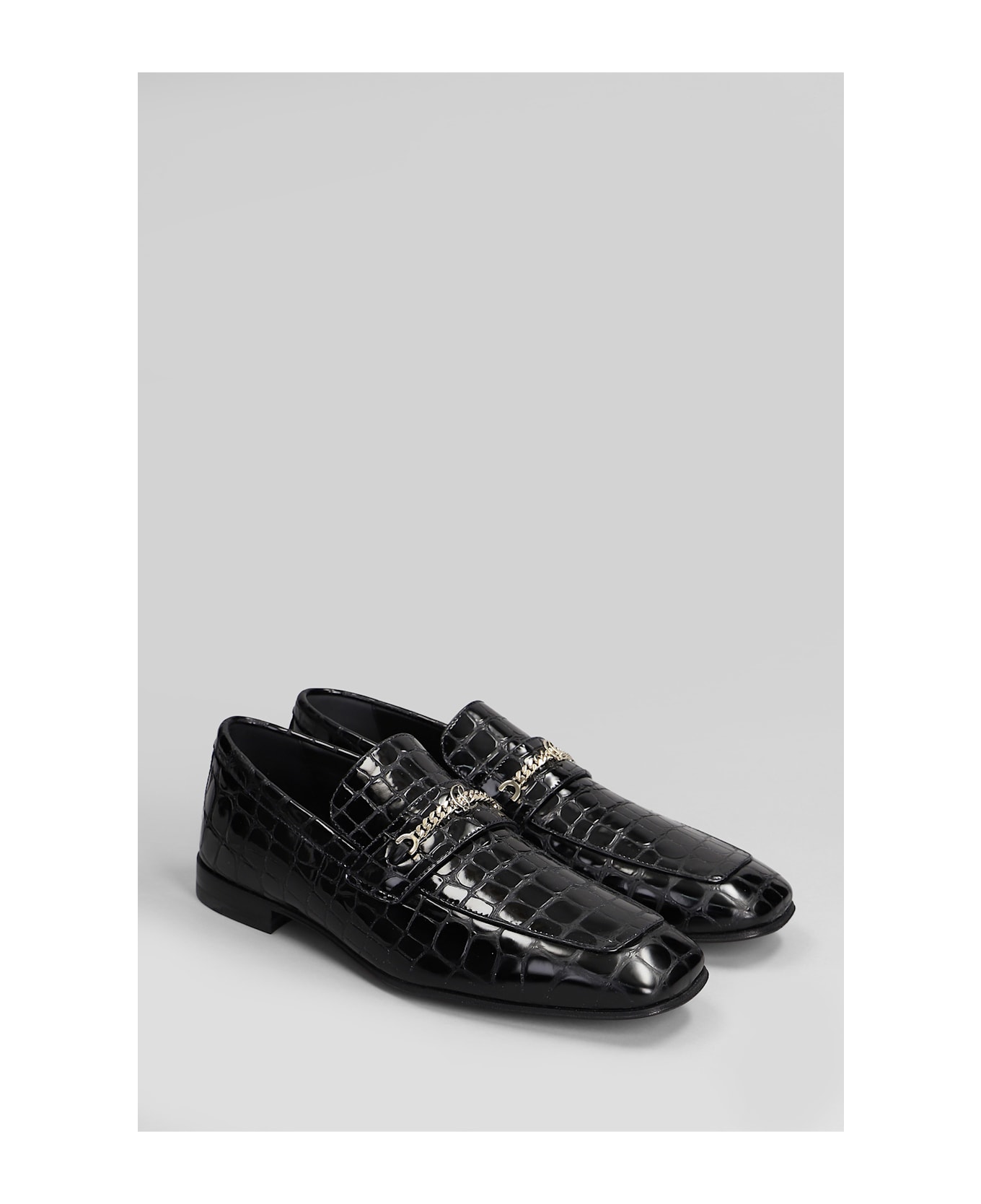 Christian Louboutin Mj Moc Loafers In Black Leather - black