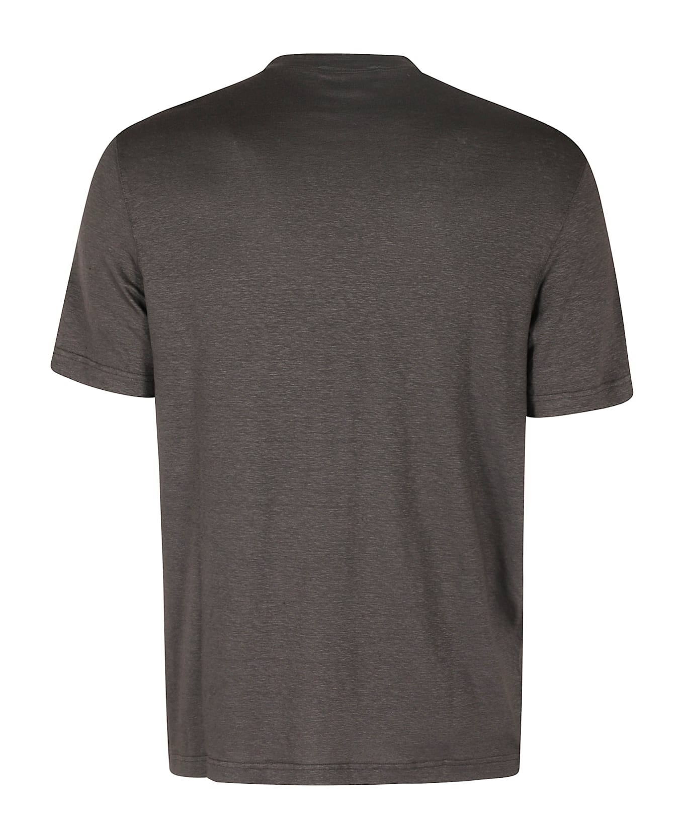 Filippo De Laurentiis Tshirt Mm Lino Stretch - Moro