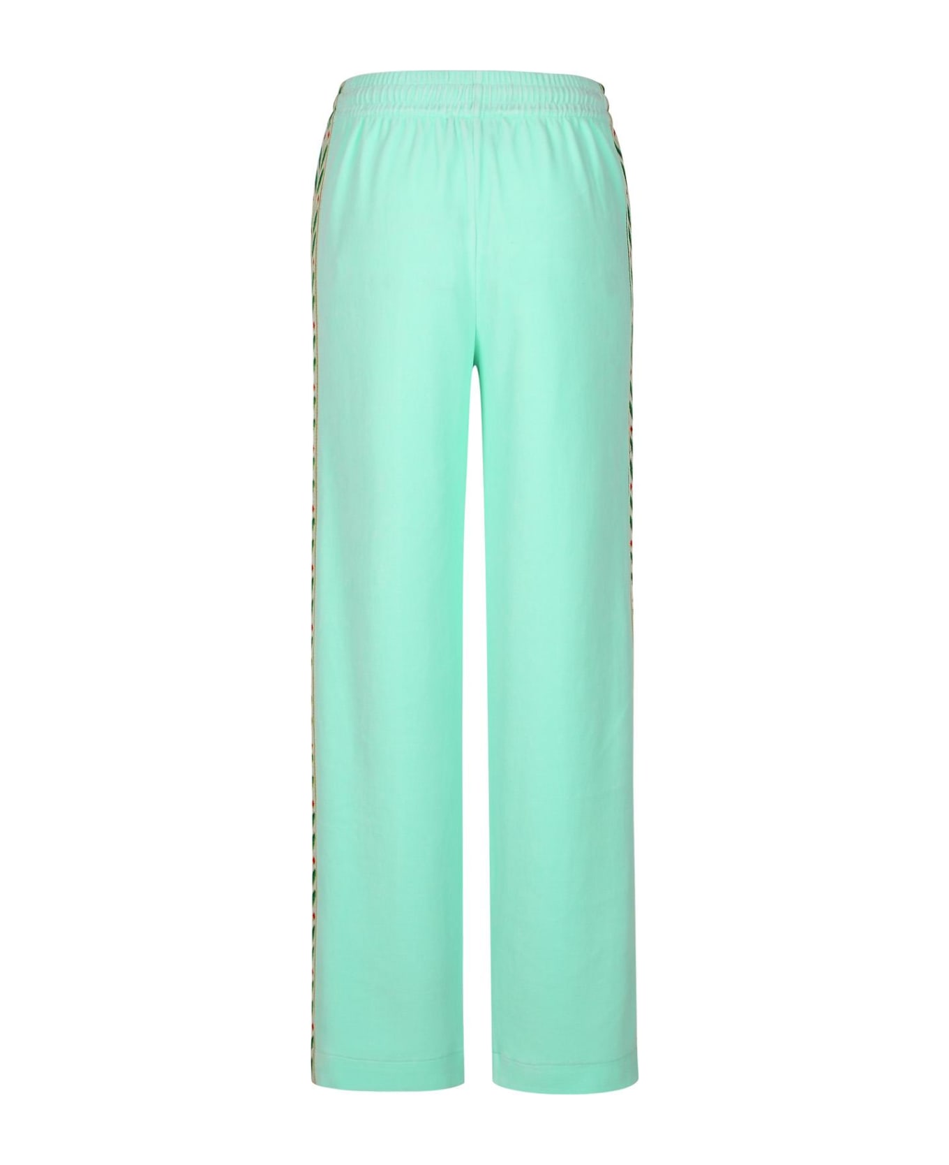 Casablanca 'jogger' Light Green Cotton Blend Pants - Green