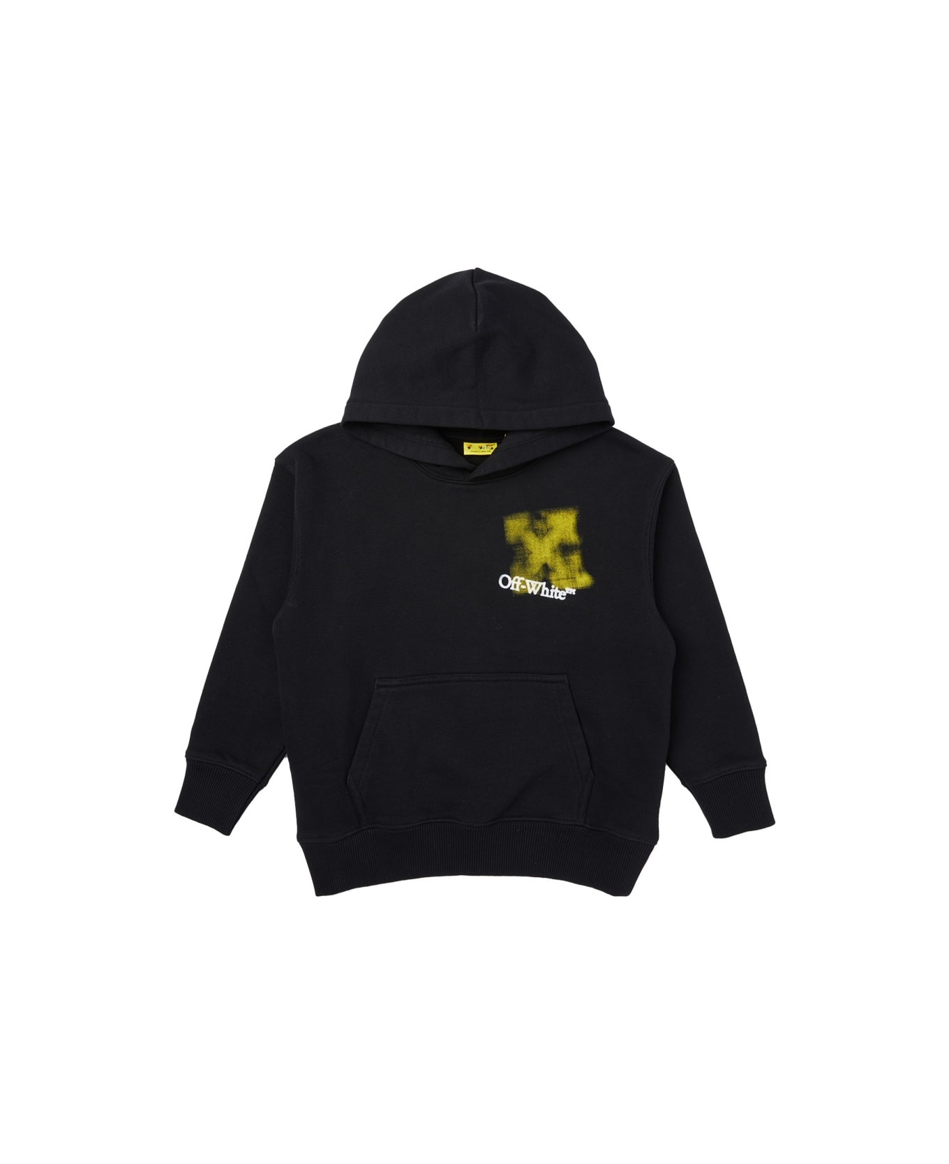 Off-White Sweatshirt With "arrow Spray" Logo - BLACK