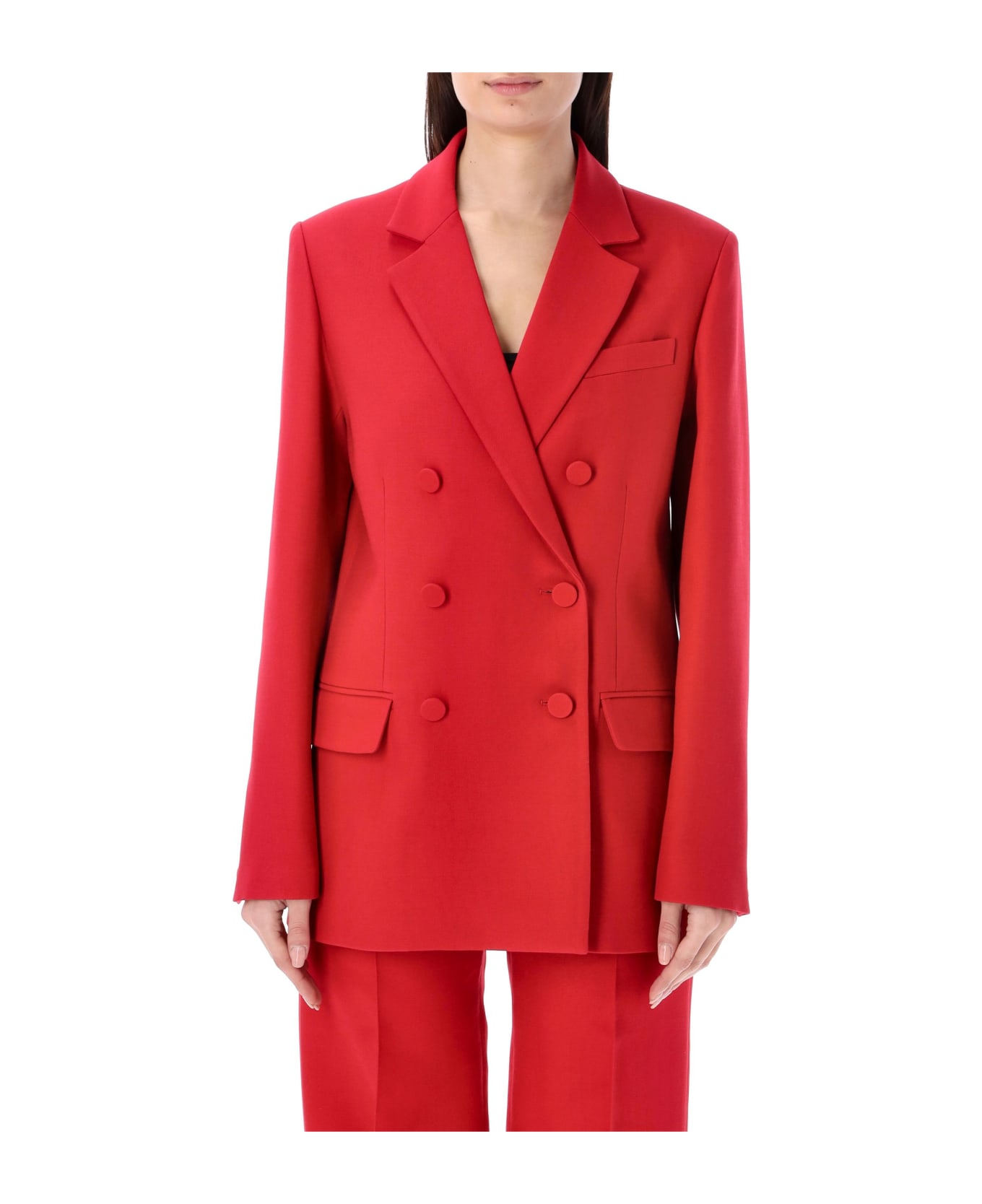 Valentino Garavani Crepe Couture Blazer - RED