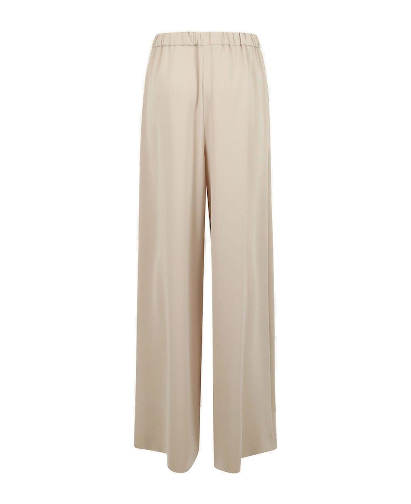 Max Mara Ernesta High Waist Wide Leg Pants - Beige