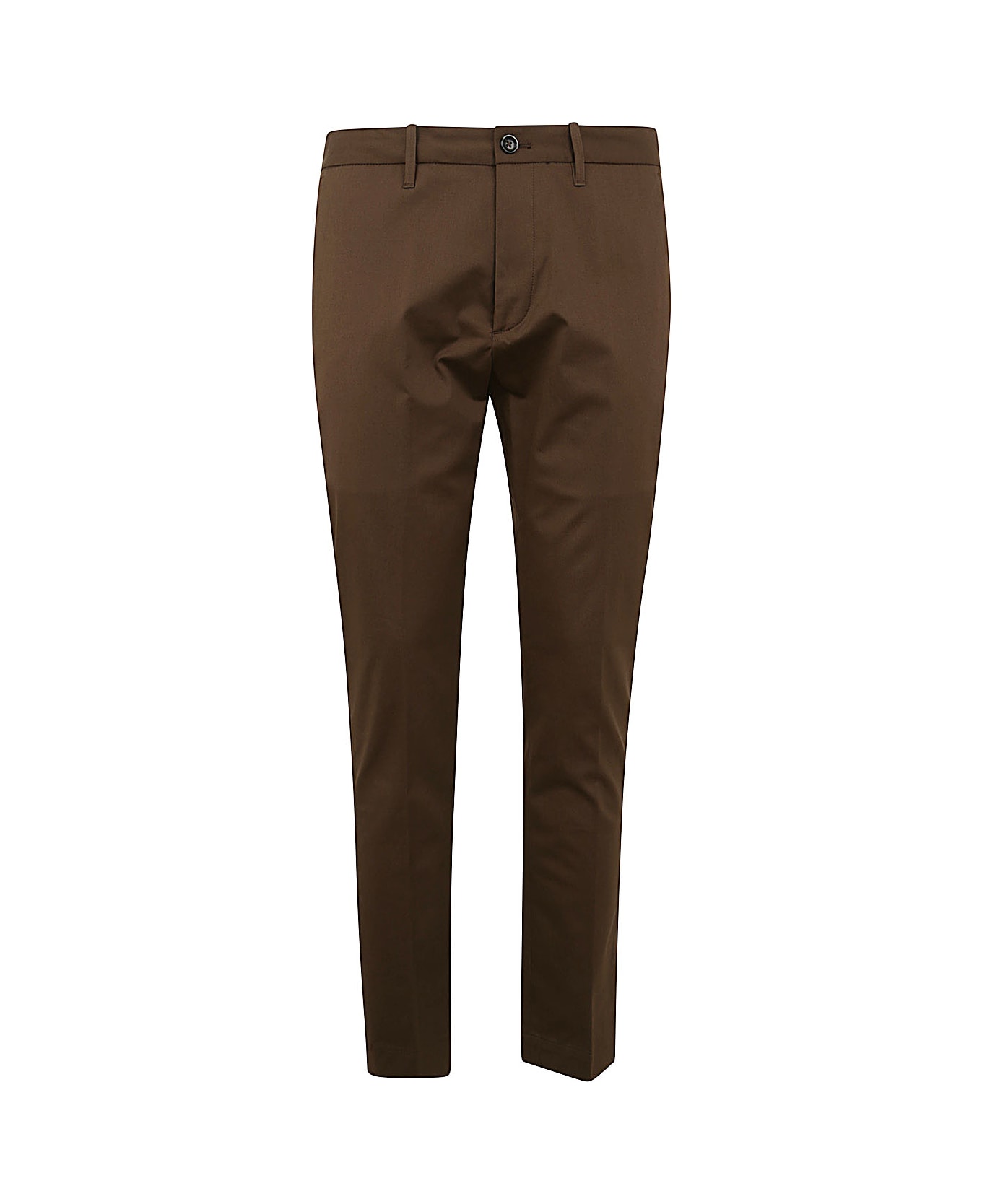 Nine in the Morning Easy Chino Slim Trouser - Coffee