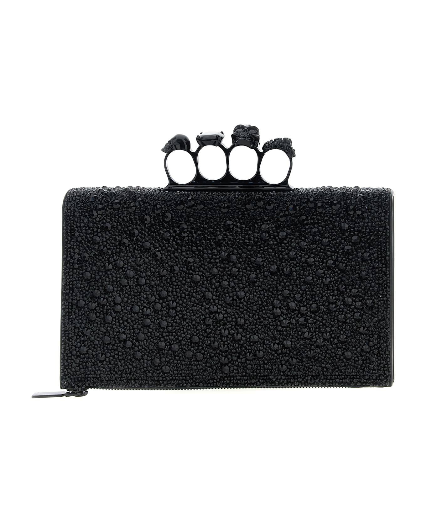 Alexander McQueen 
knuckle
 Flat Clutch - Black  