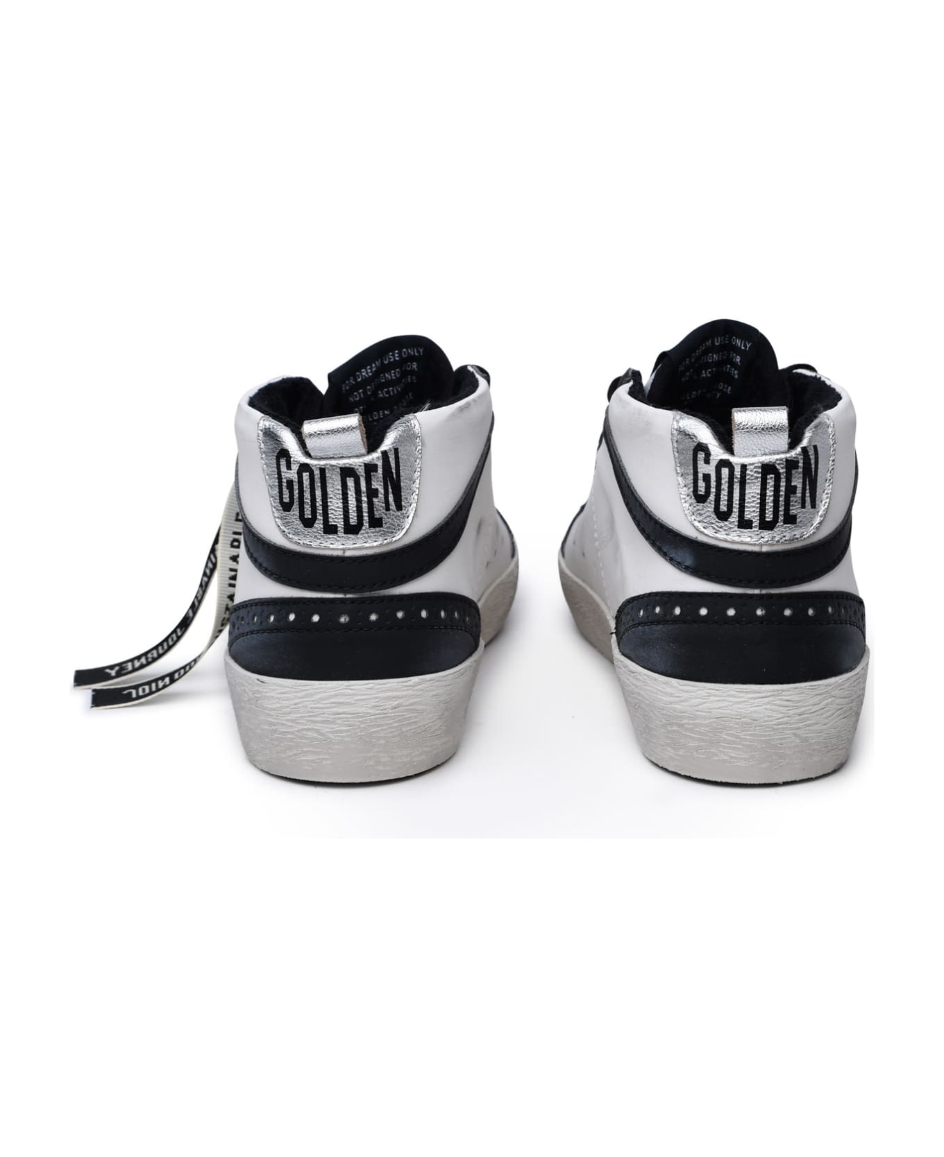 Golden Goose Mid Star Sneakers - white-black-silver