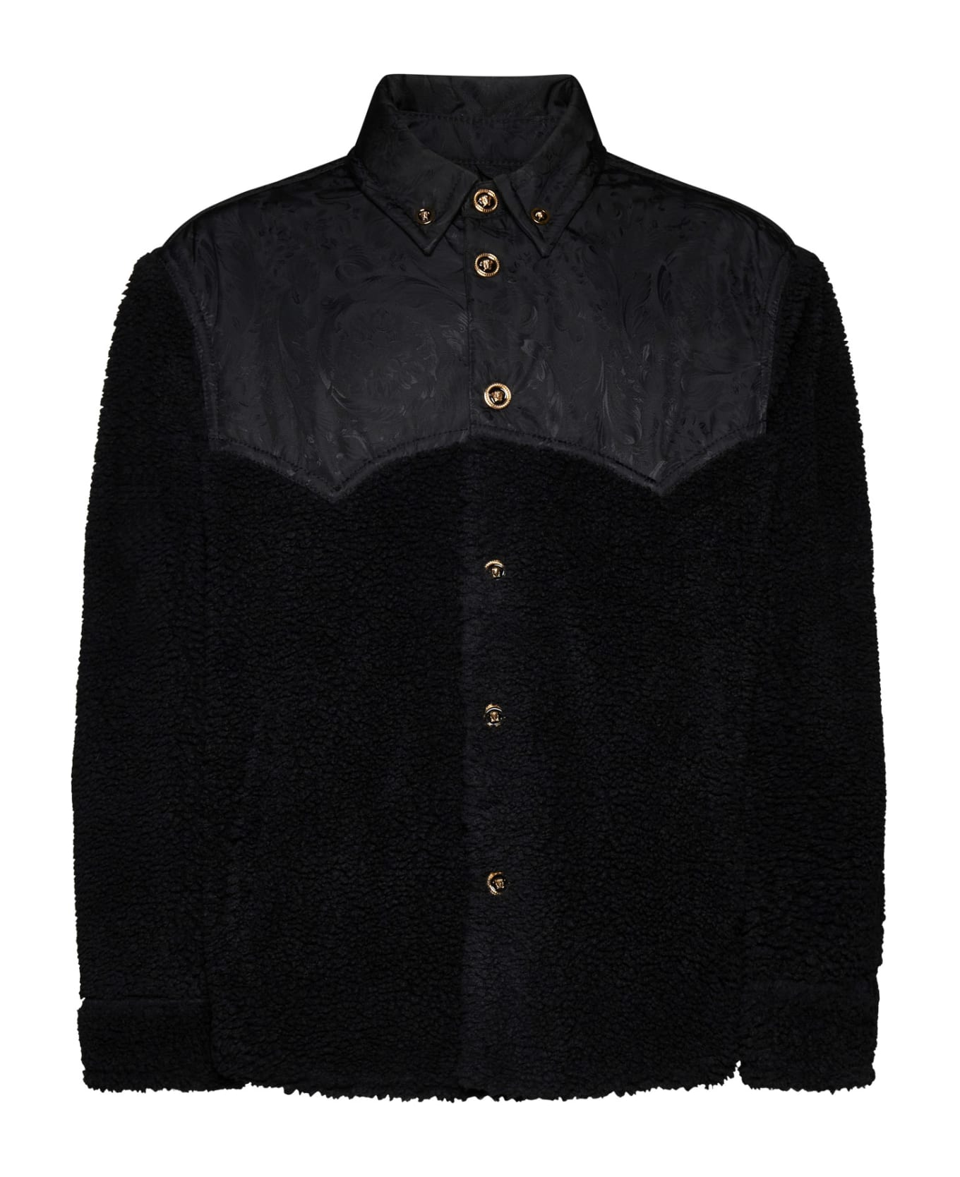 Versace Black Fleece Jacket - Black