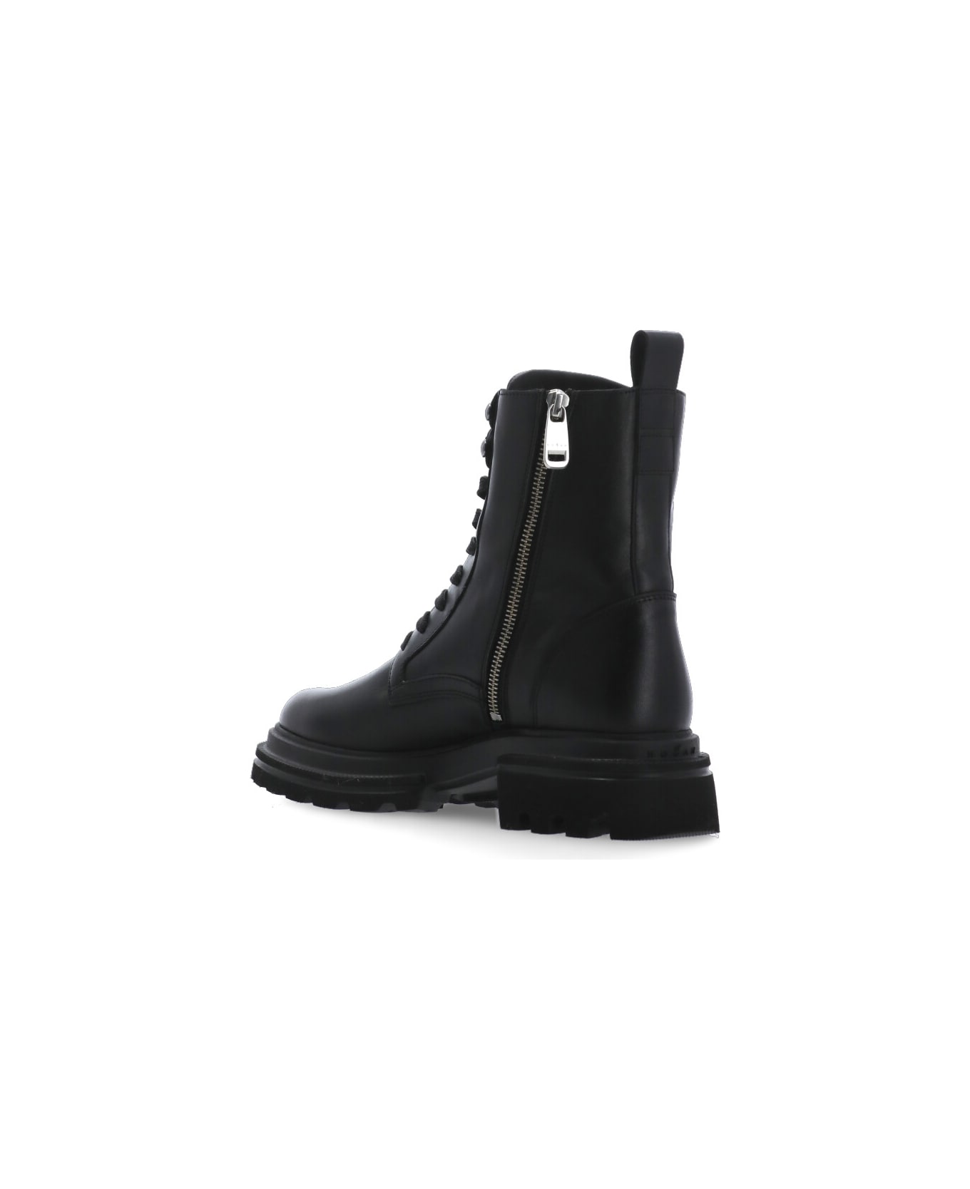 Hogan H674 Combat Boots - Black