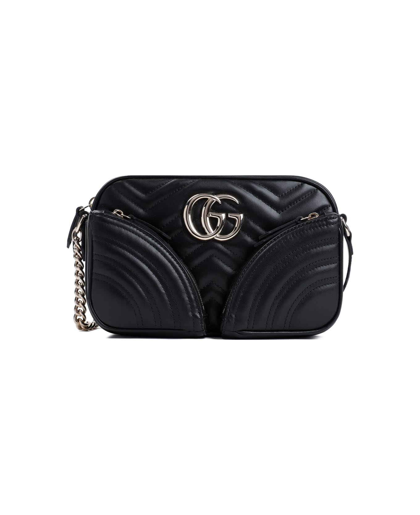 Gucci Marmont 2.0 Gg Shoulder Bag - Black