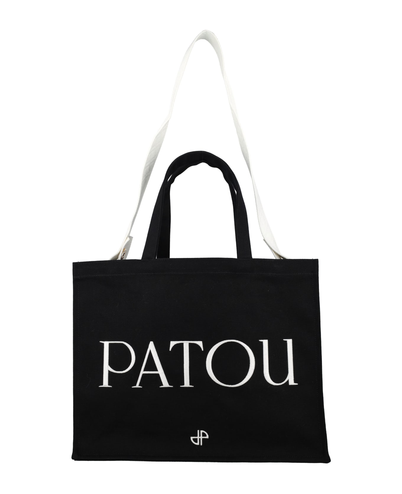 Patou Logo Tote - BLACK