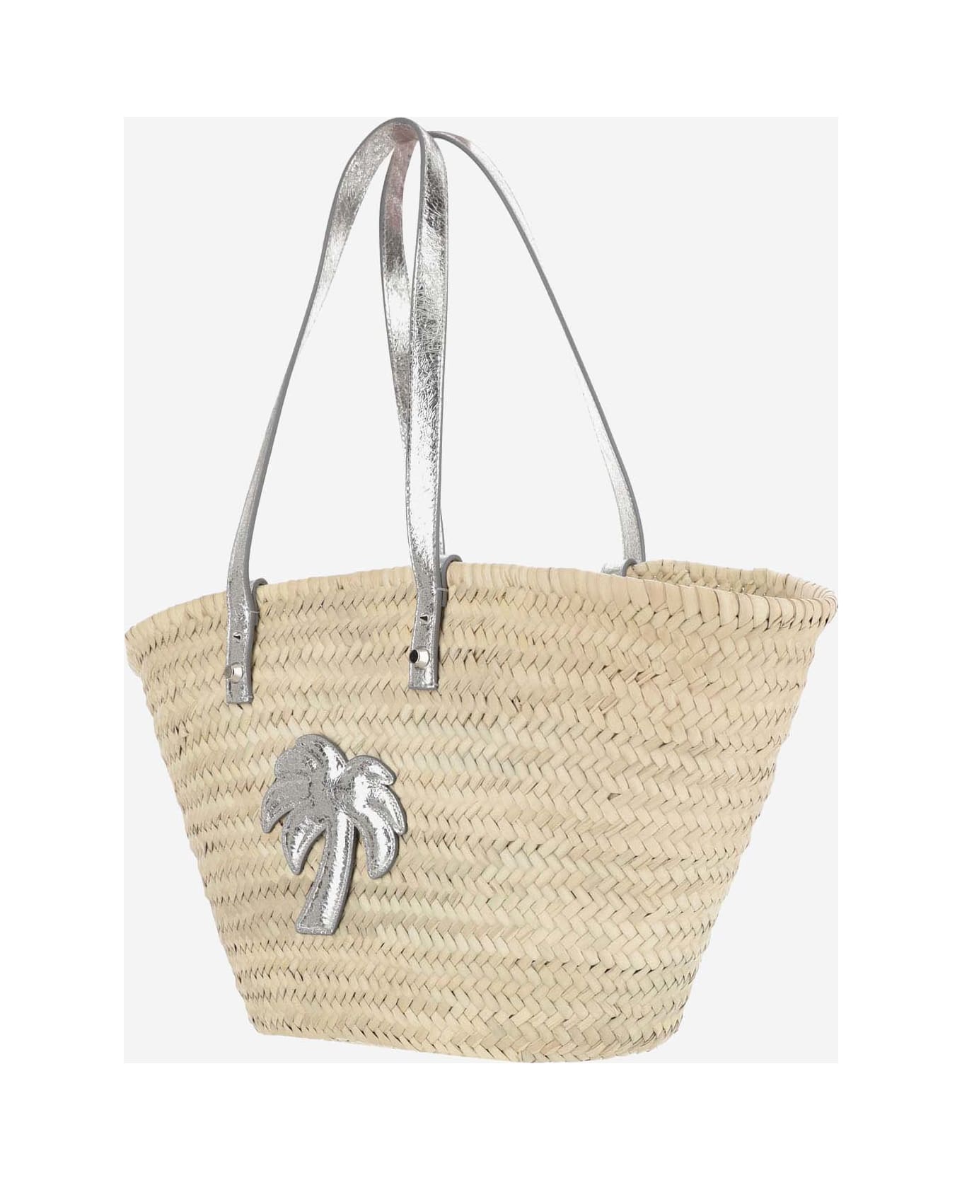 Palm Angels Palm Patch Tote Bag - Silver