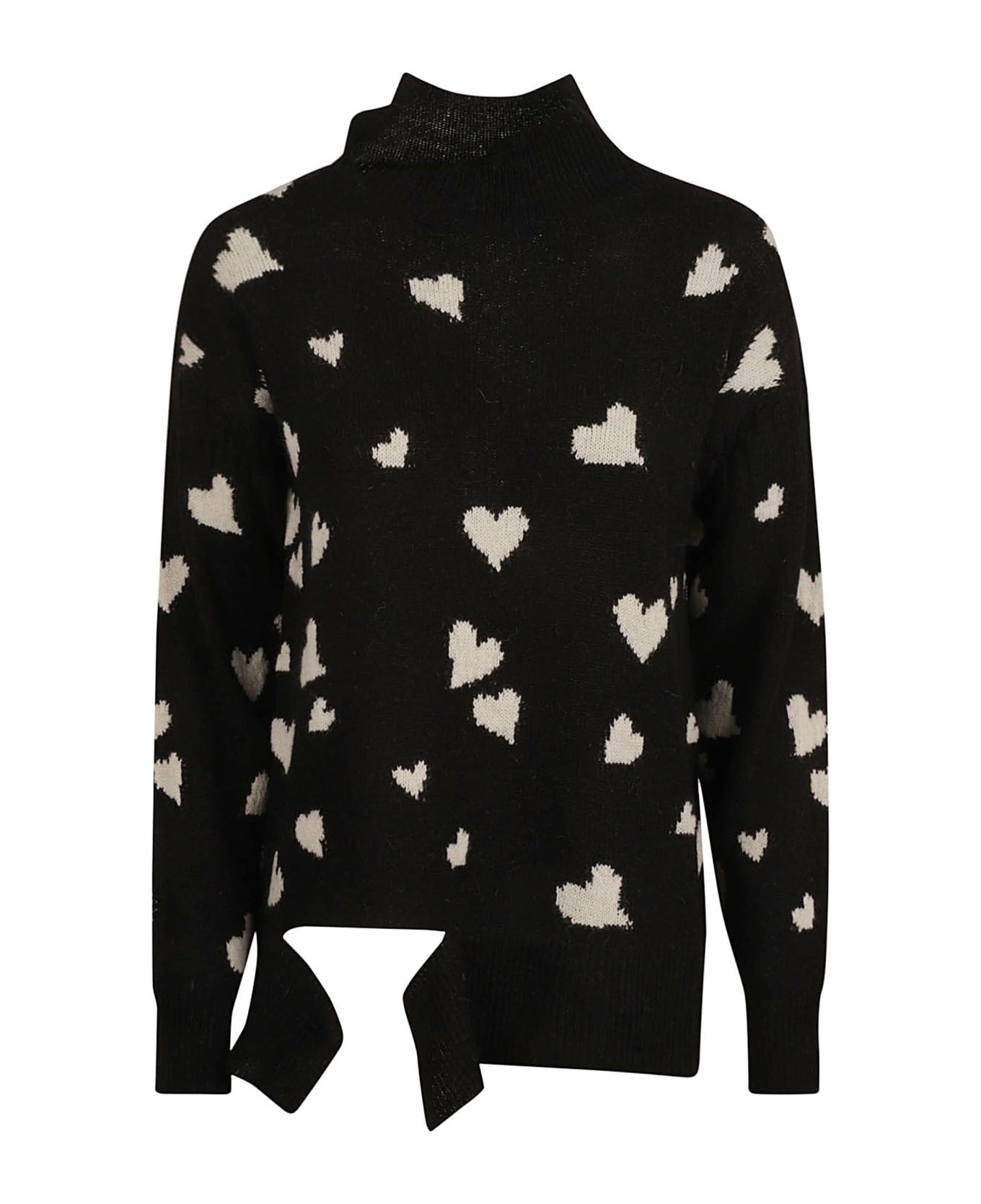 Marni Bunch Of Hearts Sweater - Black