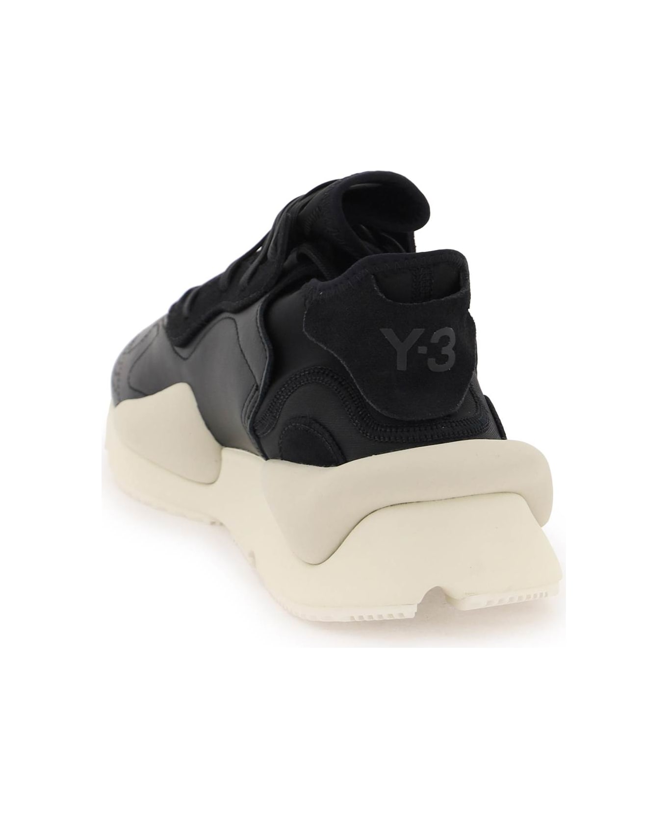 Y-3 Kaiwa Sneakers - BLACK OWHITE CBROWN (Black)