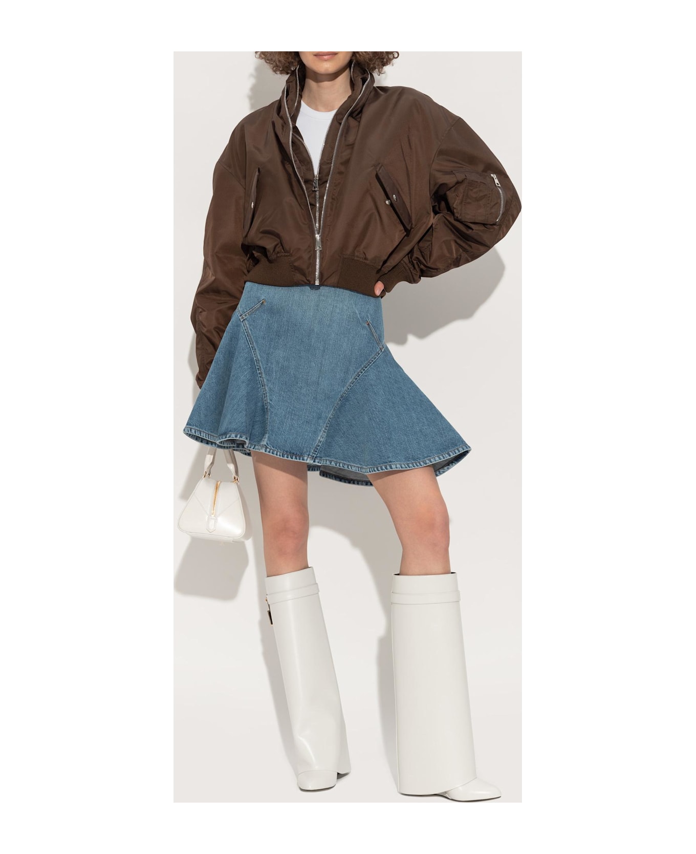 Givenchy Wedge Heel Boots 'shark Lock' - White