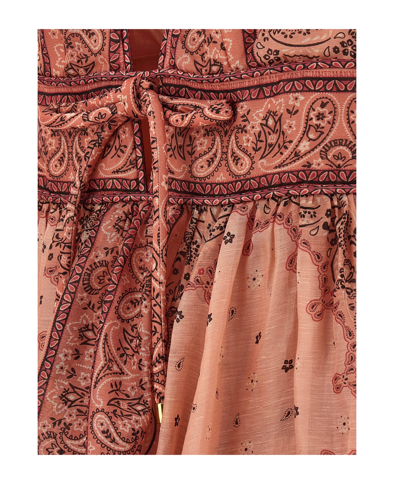 Zimmermann 'matchmaker Structured Mini' Dress - Pkba Pink Bandana ワンピース＆ドレス
