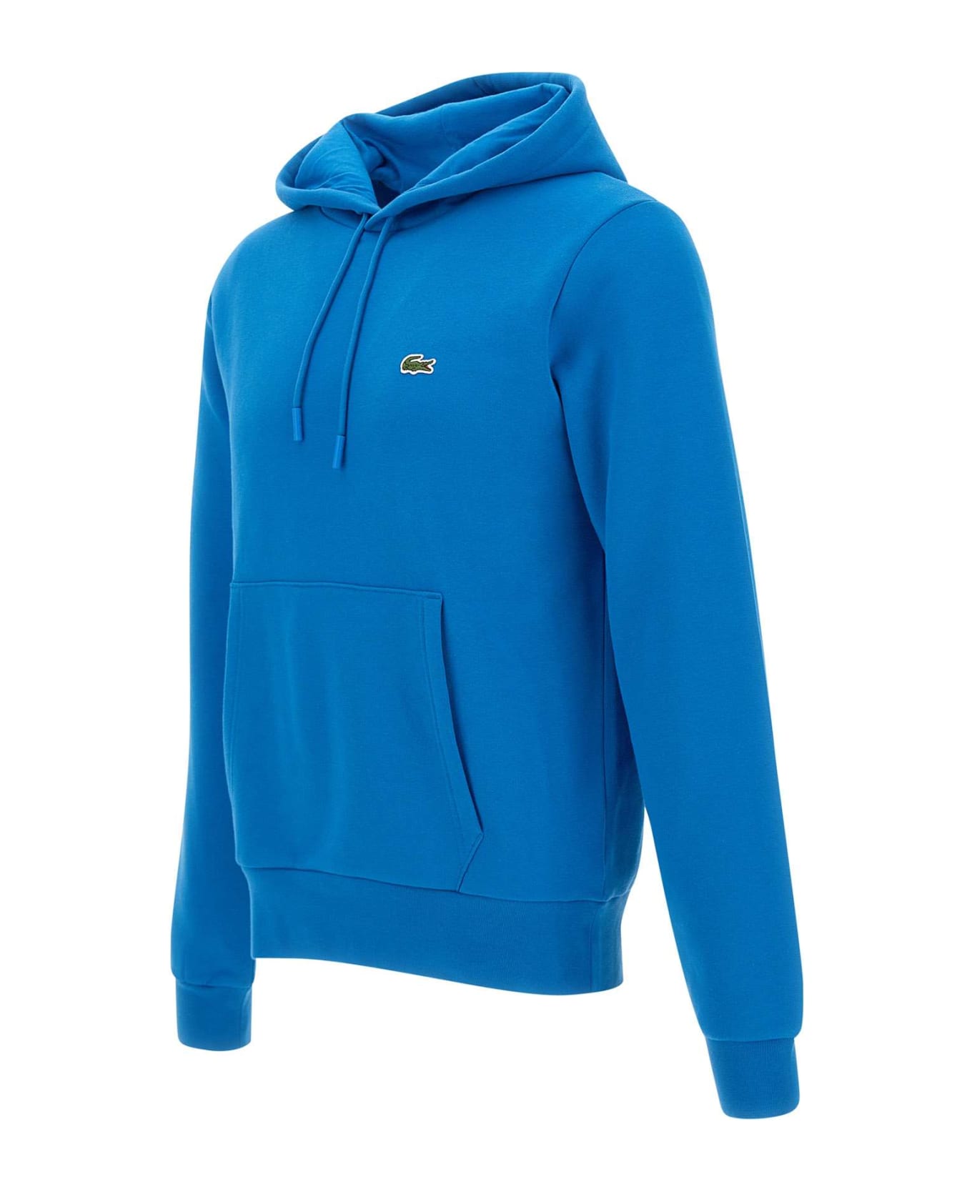 Lacoste 'classics' Organic Cotton Sweatshirt - Azzurro