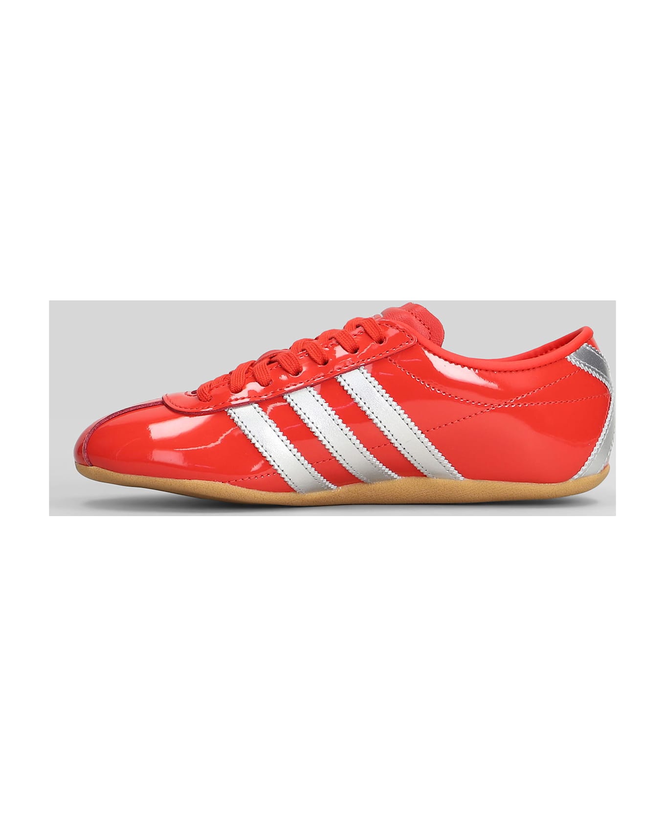 Adidas Tokyo Sneakers In Red Patent Leather - red