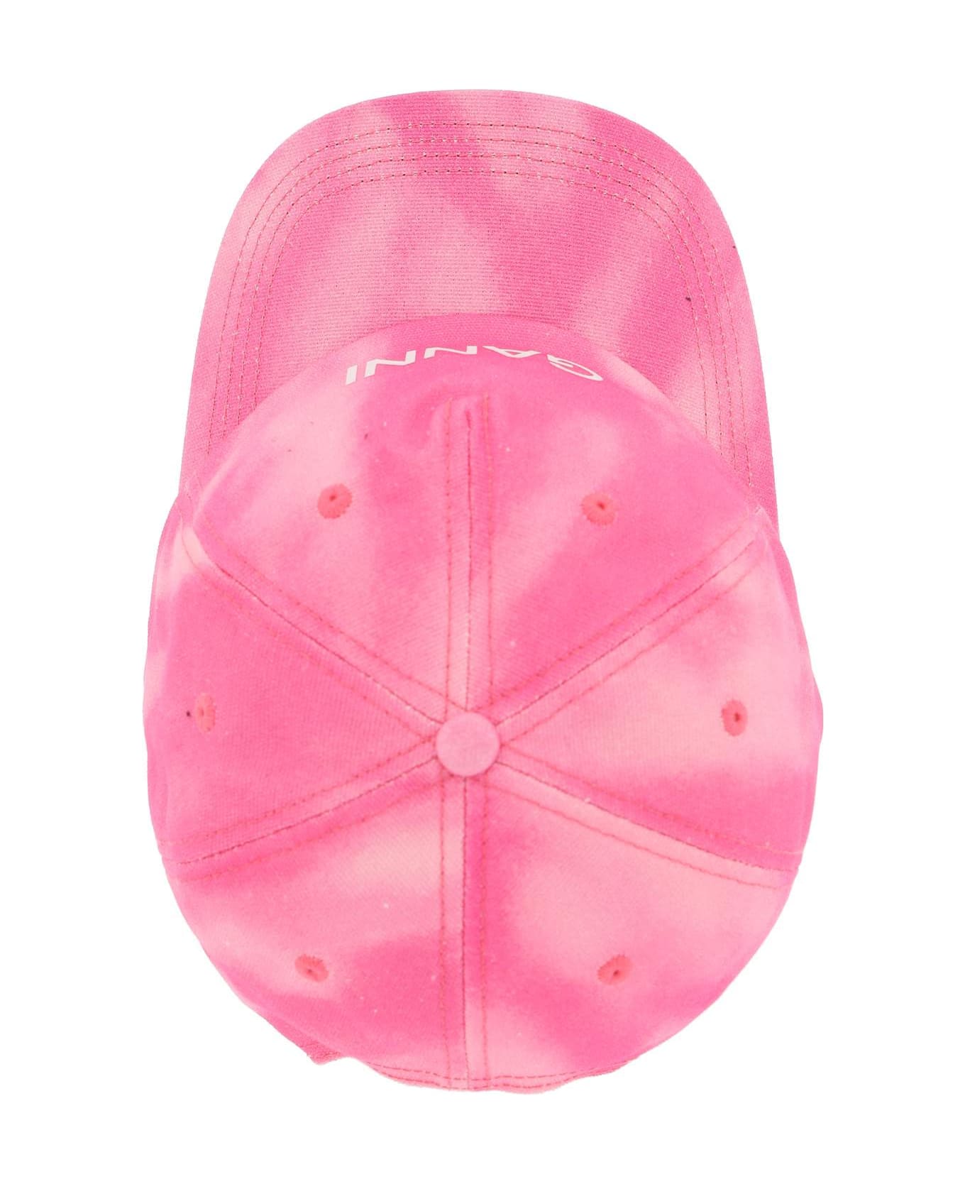 Ganni Logoed Baseball Cap - DREAMY DAZE PHLOX PINK (Pink)